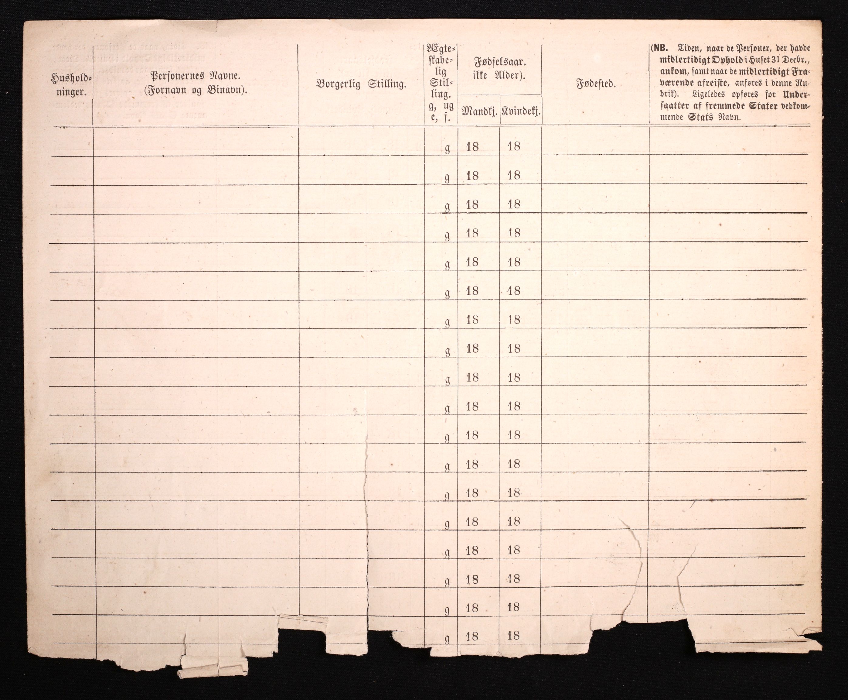 RA, 1870 census for 0301 Kristiania, 1870, p. 4