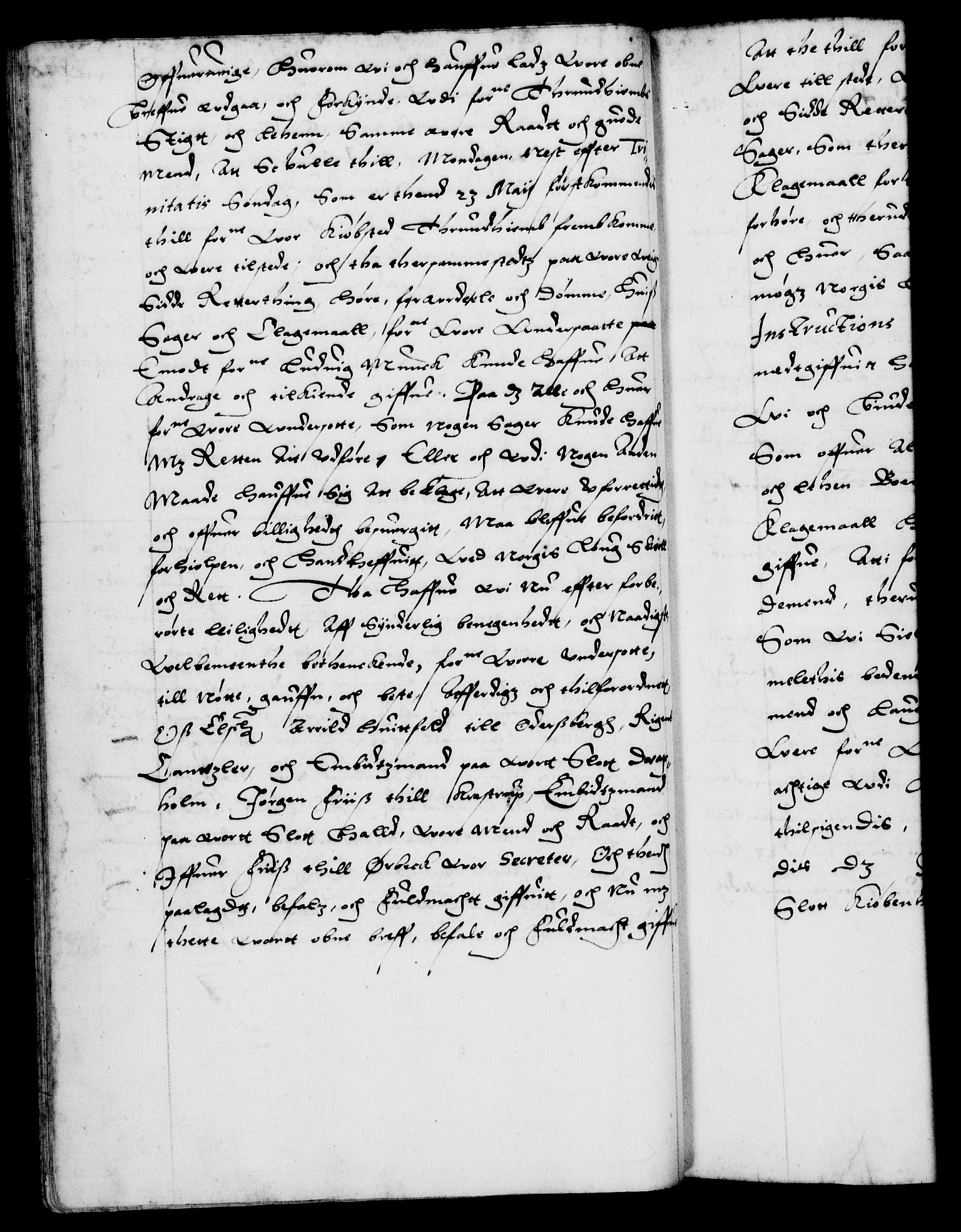 Danske Kanselli 1572-1799, AV/RA-EA-3023/F/Fc/Fca/Fcaa/L0003: Norske registre (mikrofilm), 1596-1616, p. 46b