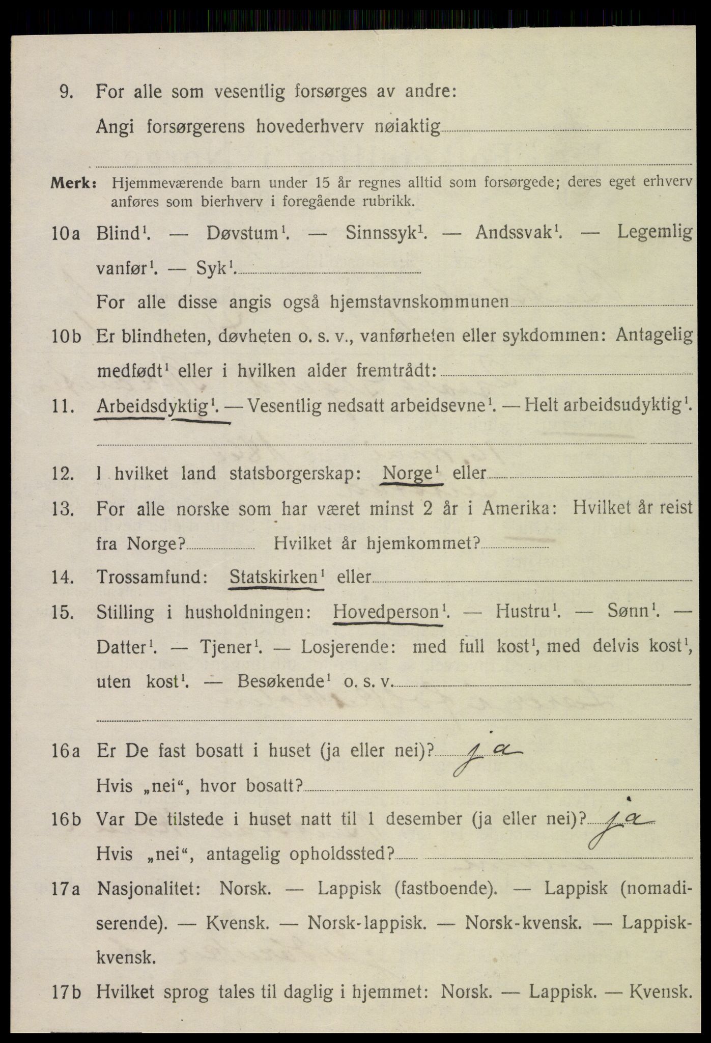 SAT, 1920 census for Beitstad, 1920, p. 752