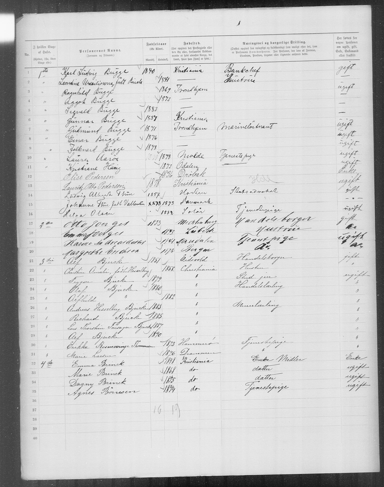 OBA, Municipal Census 1899 for Kristiania, 1899, p. 12955