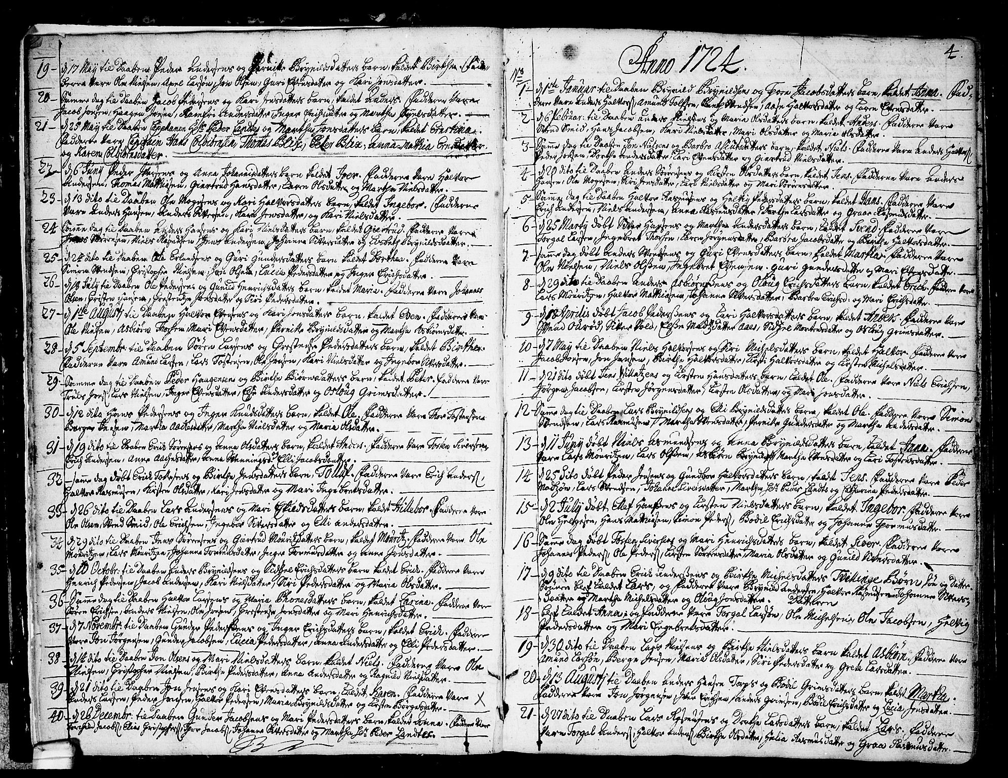 Idd prestekontor Kirkebøker, SAO/A-10911/F/Fa/L0001: Parish register (official) no. I 1, 1720-1769, p. 4