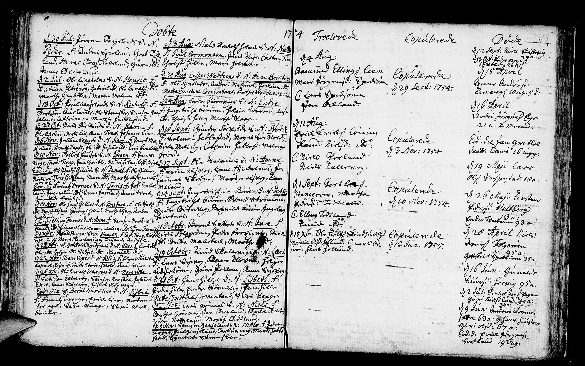 Finnås sokneprestembete, AV/SAB-A-99925/H/Ha/Haa/Haaa/L0002: Parish register (official) no. A 2, 1744-1764, p. 45