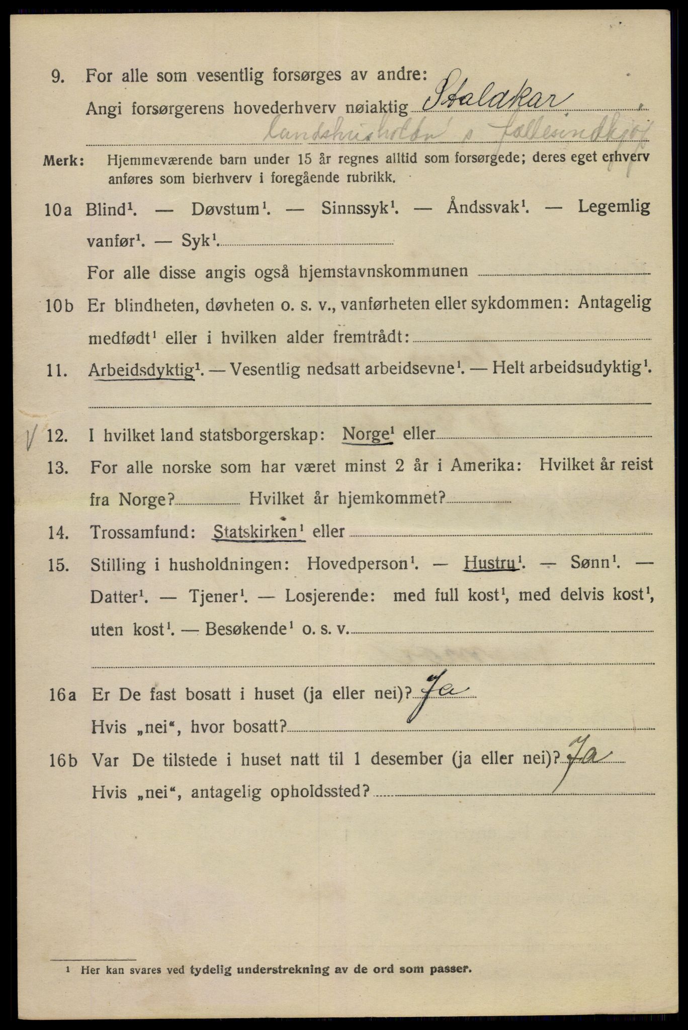 SAO, 1920 census for Kristiania, 1920, p. 562078