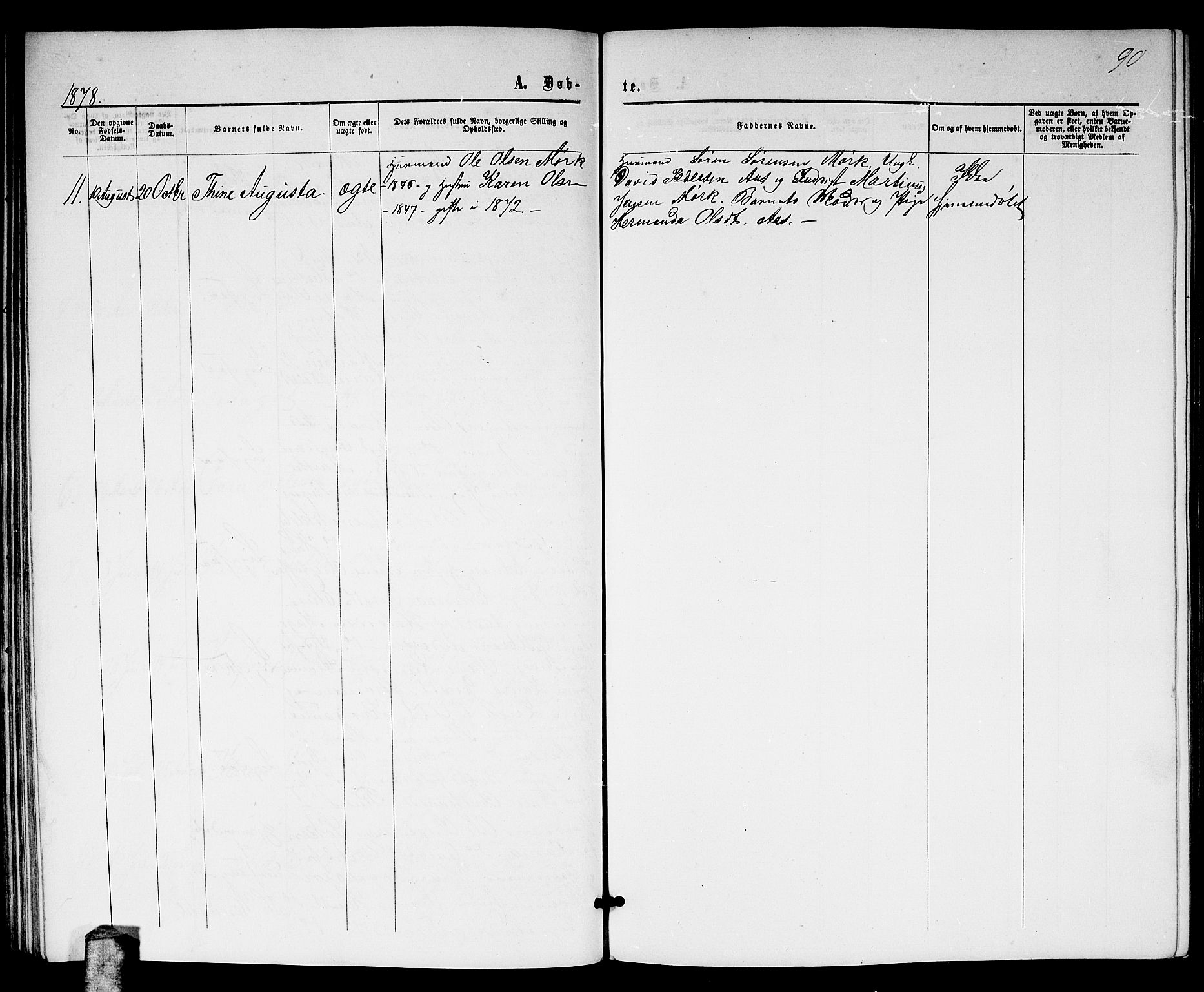 Nittedal prestekontor Kirkebøker, AV/SAO-A-10365a/G/Gb/L0001: Parish register (copy) no. II 1, 1859-1878, p. 90