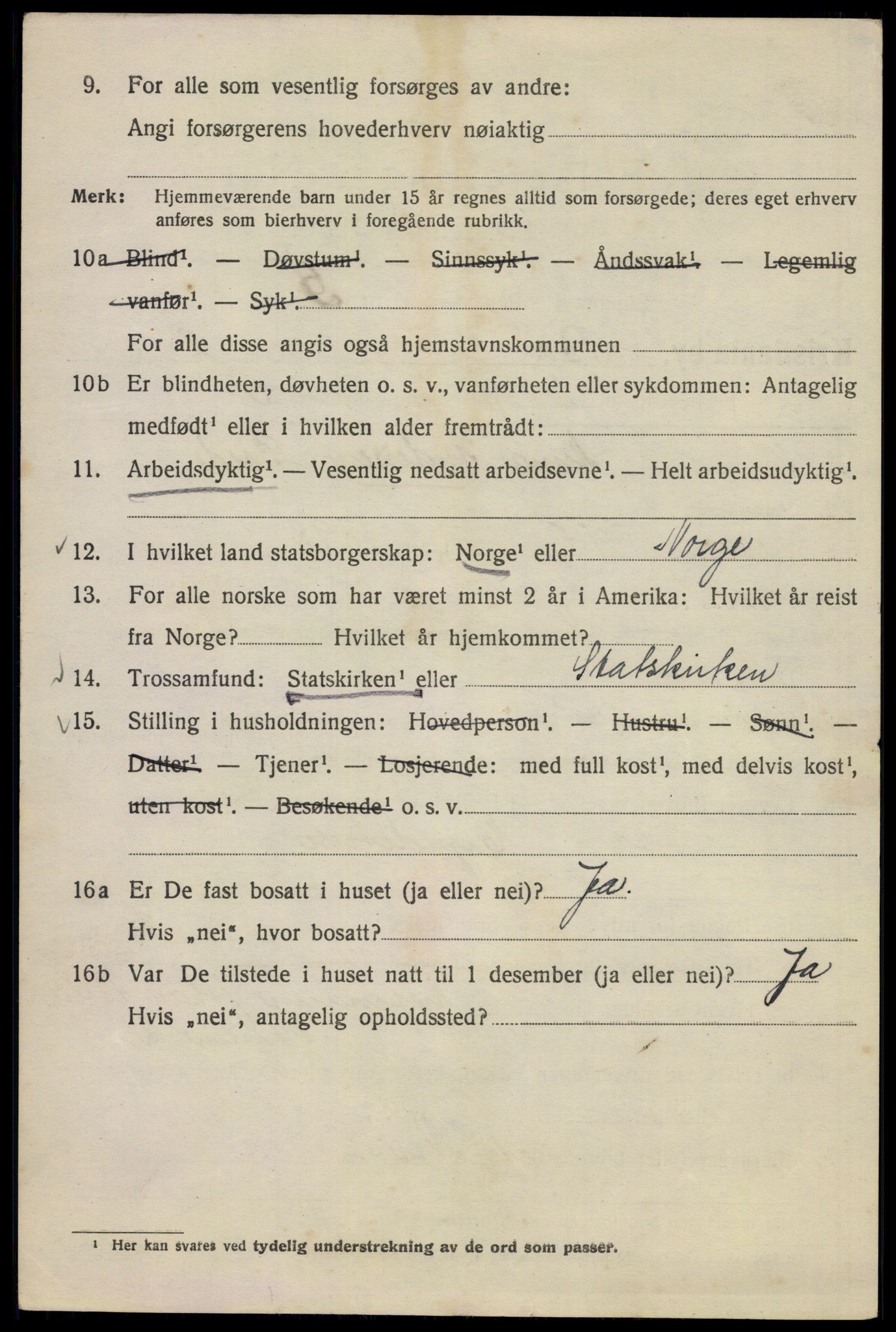 SAO, 1920 census for Kristiania, 1920, p. 180764