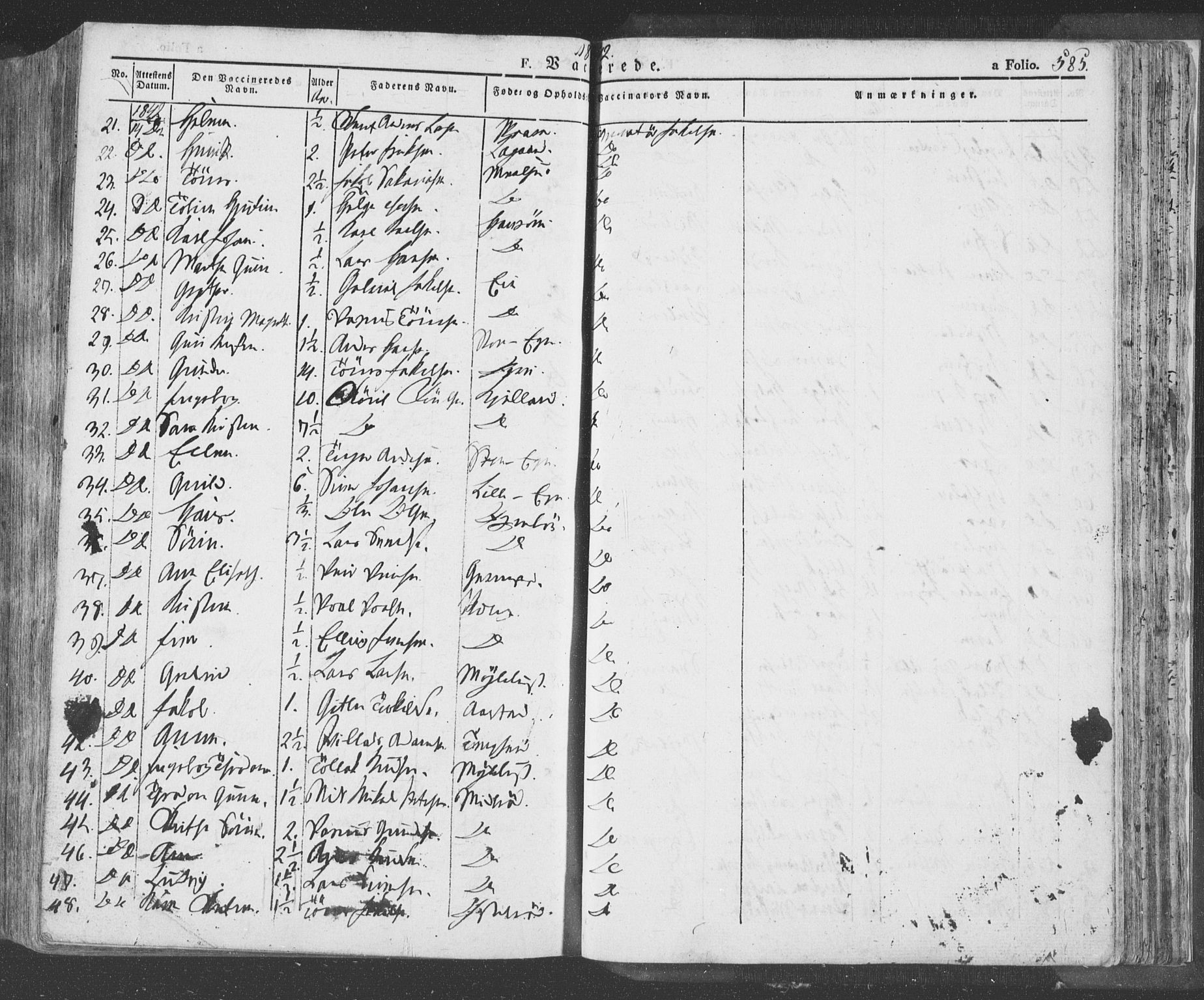 Eigersund sokneprestkontor, AV/SAST-A-101807/S08/L0009: Parish register (official) no. A 9, 1827-1850, p. 585