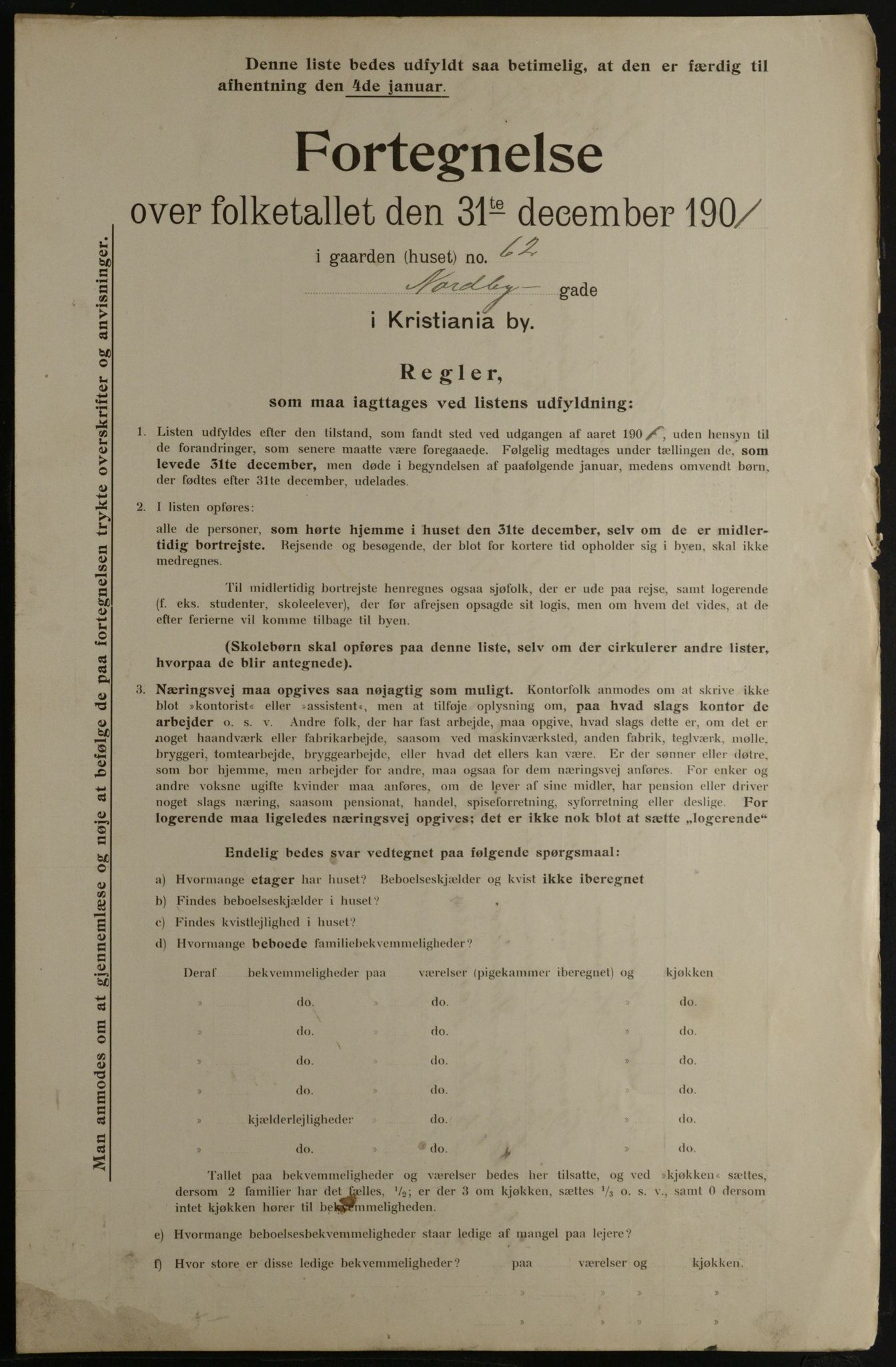 OBA, Municipal Census 1901 for Kristiania, 1901, p. 11079