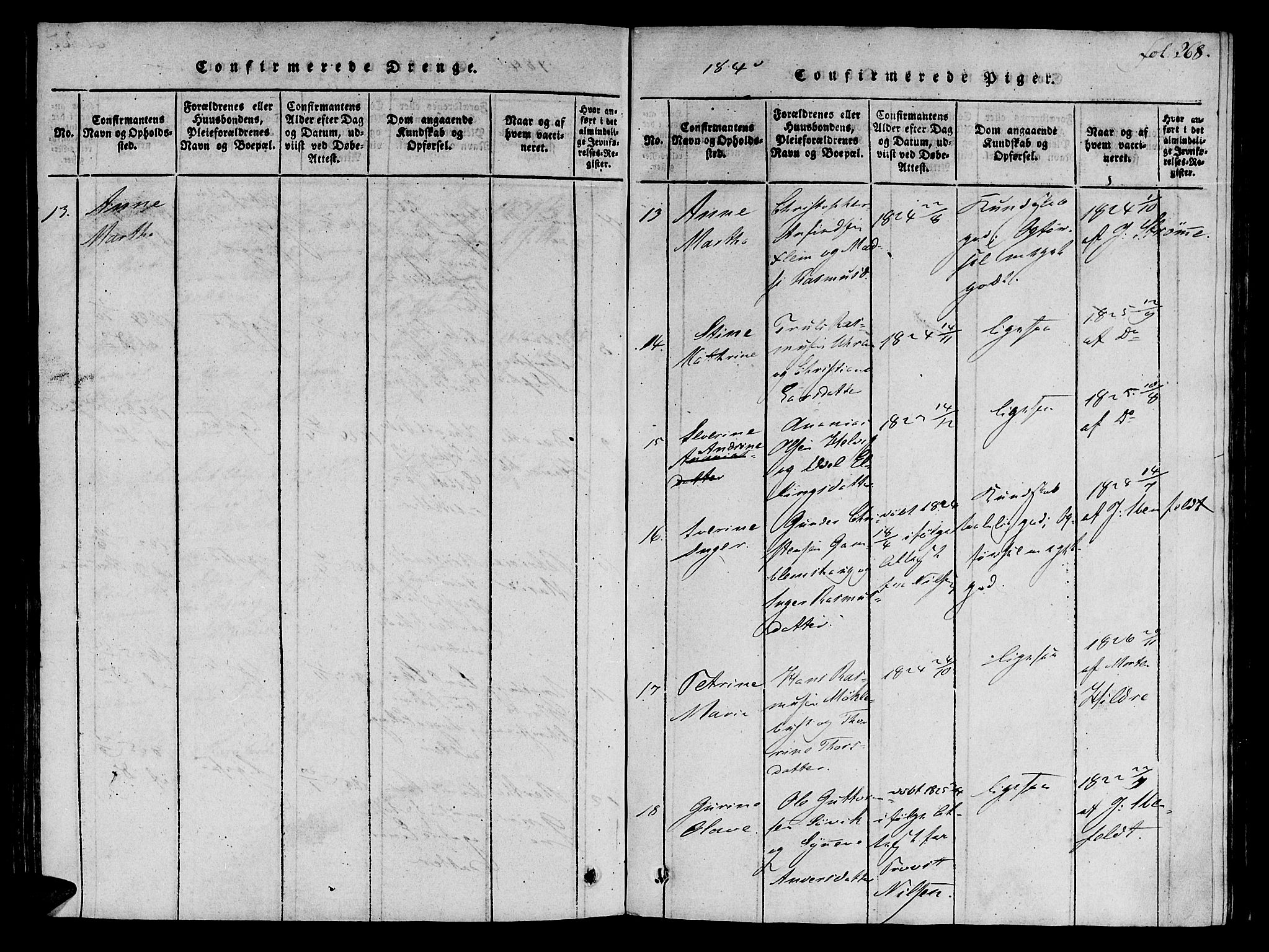 Ministerialprotokoller, klokkerbøker og fødselsregistre - Møre og Romsdal, AV/SAT-A-1454/536/L0495: Parish register (official) no. 536A04, 1818-1847, p. 268