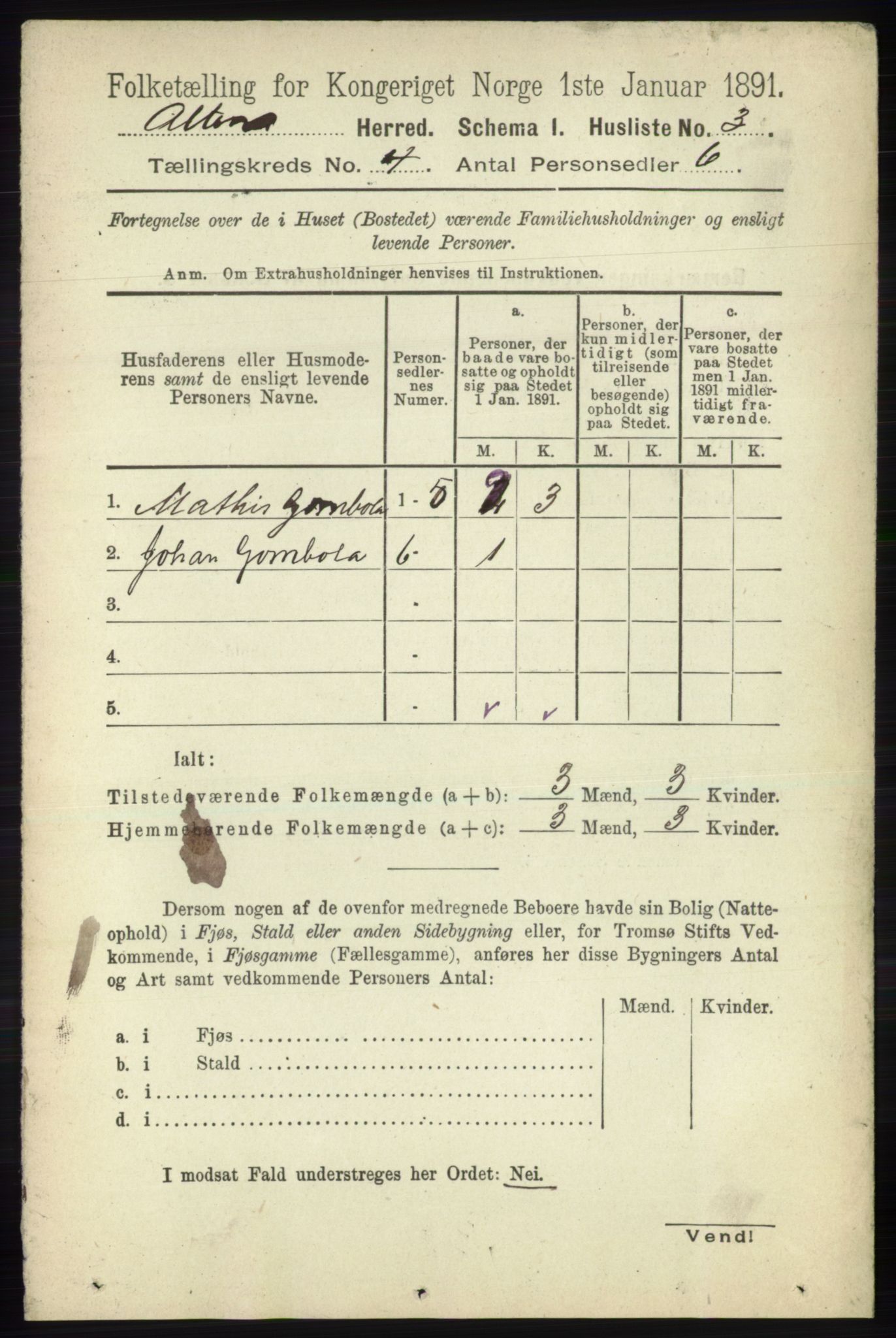 RA, 1891 census for 2012 Alta, 1891, p. 1313