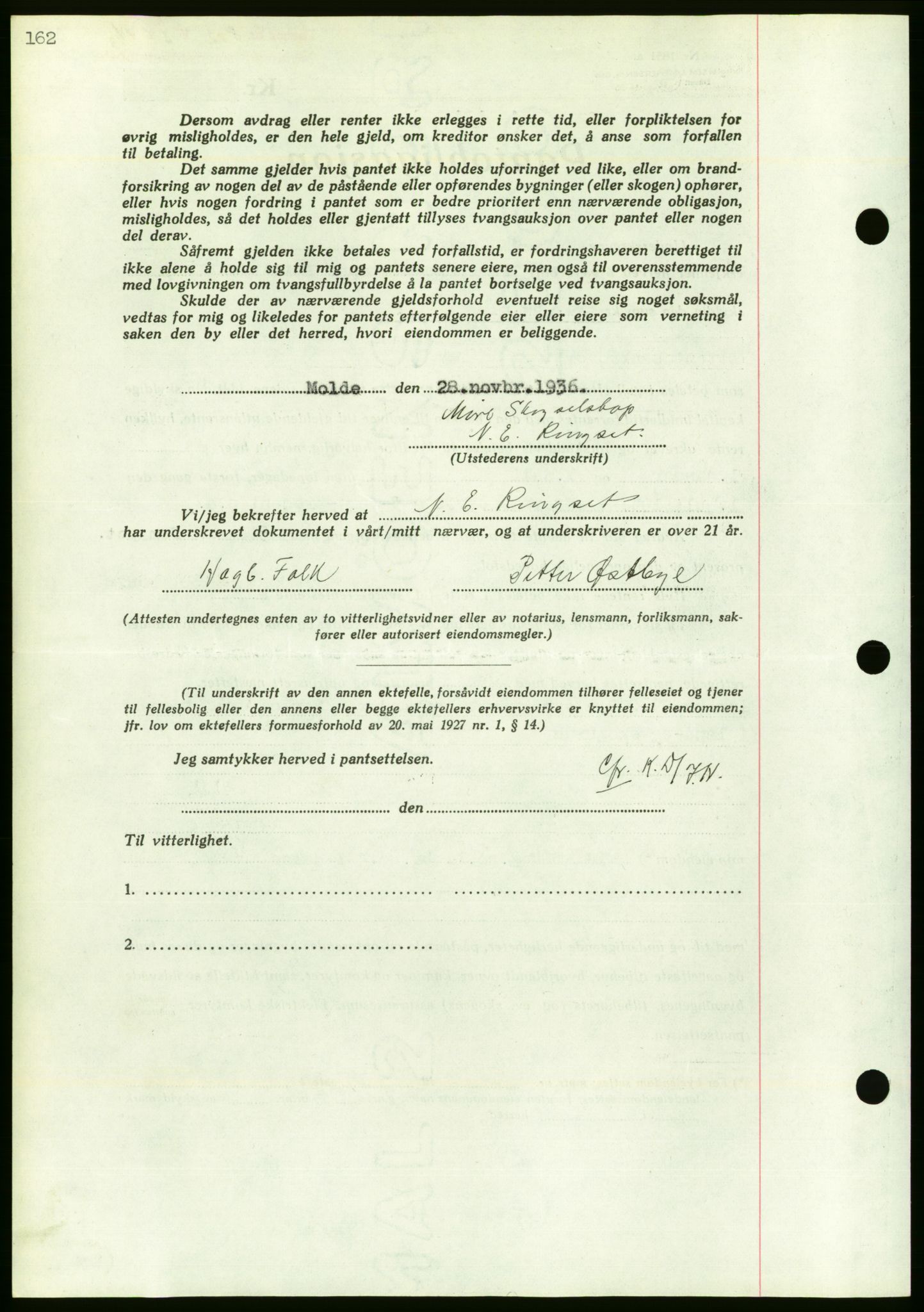 Nordmøre sorenskriveri, AV/SAT-A-4132/1/2/2Ca/L0091: Mortgage book no. B81, 1937-1937, Diary no: : 812/1937