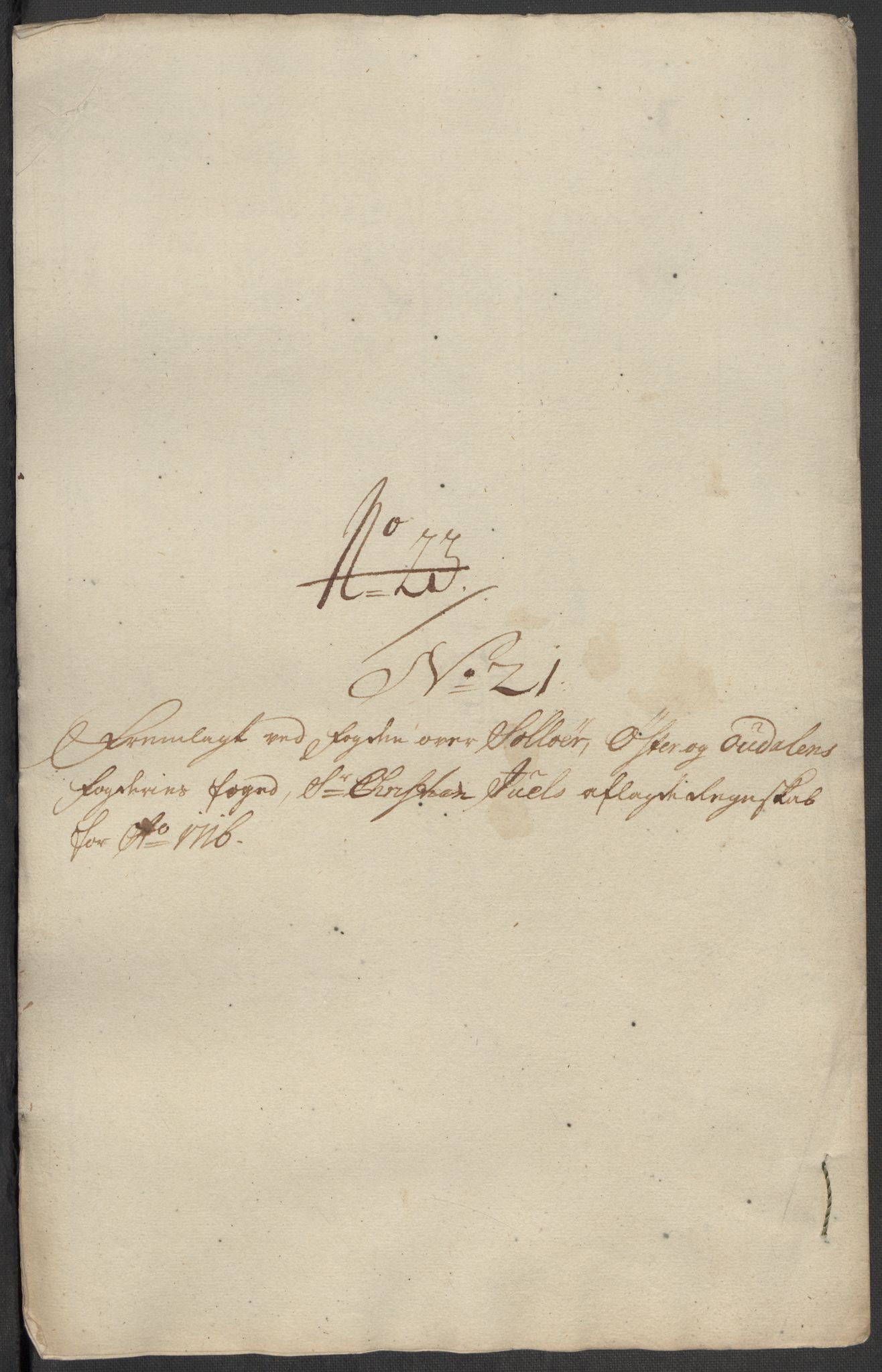 Rentekammeret inntil 1814, Reviderte regnskaper, Fogderegnskap, RA/EA-4092/R13/L0855: Fogderegnskap Solør, Odal og Østerdal, 1716, p. 332