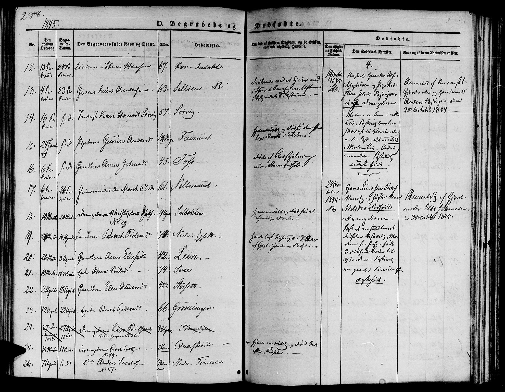 Ministerialprotokoller, klokkerbøker og fødselsregistre - Sør-Trøndelag, AV/SAT-A-1456/646/L0610: Parish register (official) no. 646A08, 1837-1847, p. 288