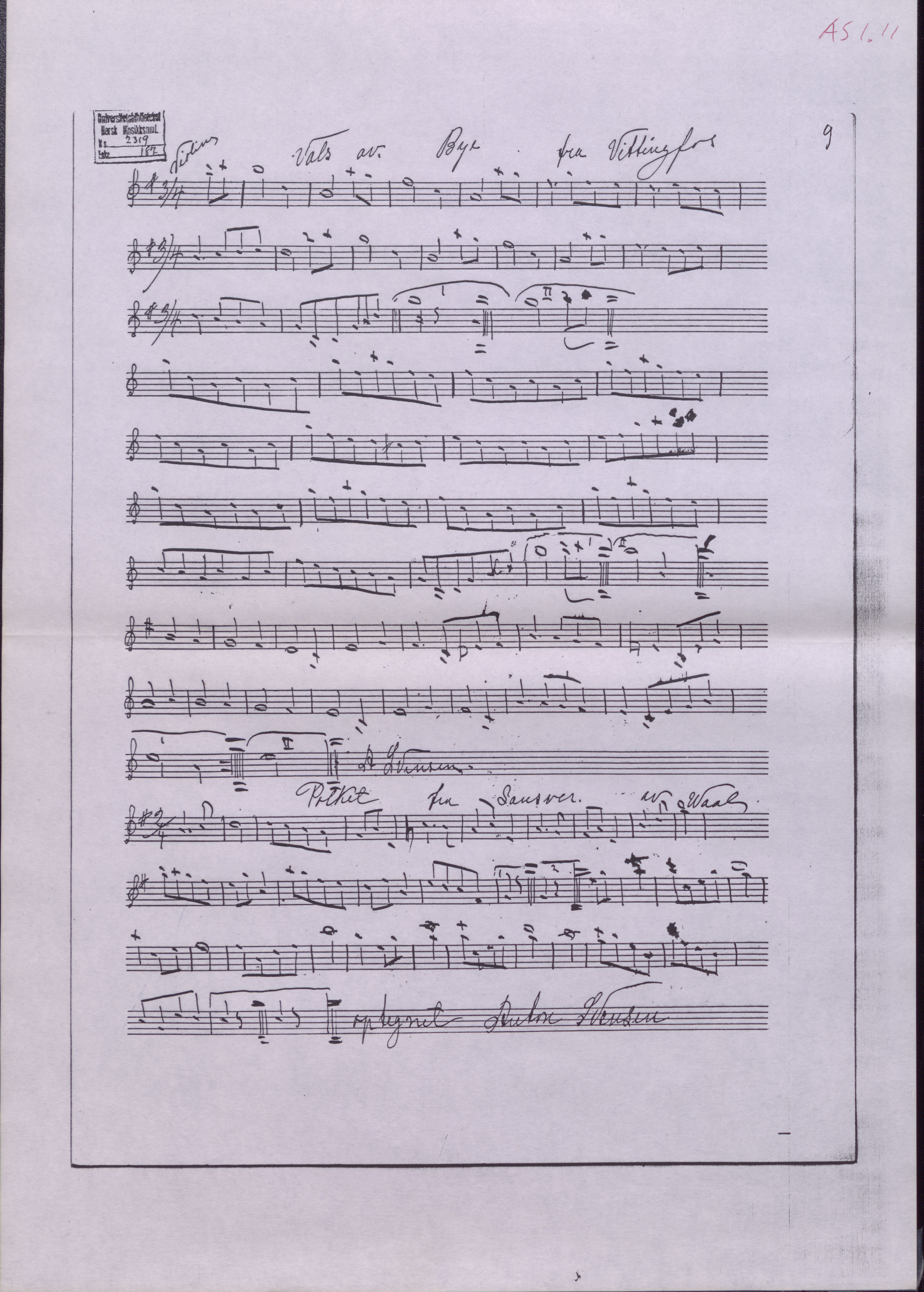 SA 59- Folkemusikken i Vestfold - Bokprosjekt etter Reidar Ottesen, VEMU/A-2198/H/L0006: Kopi av notebok etter Anton Svendsen Myrvoll, 1945