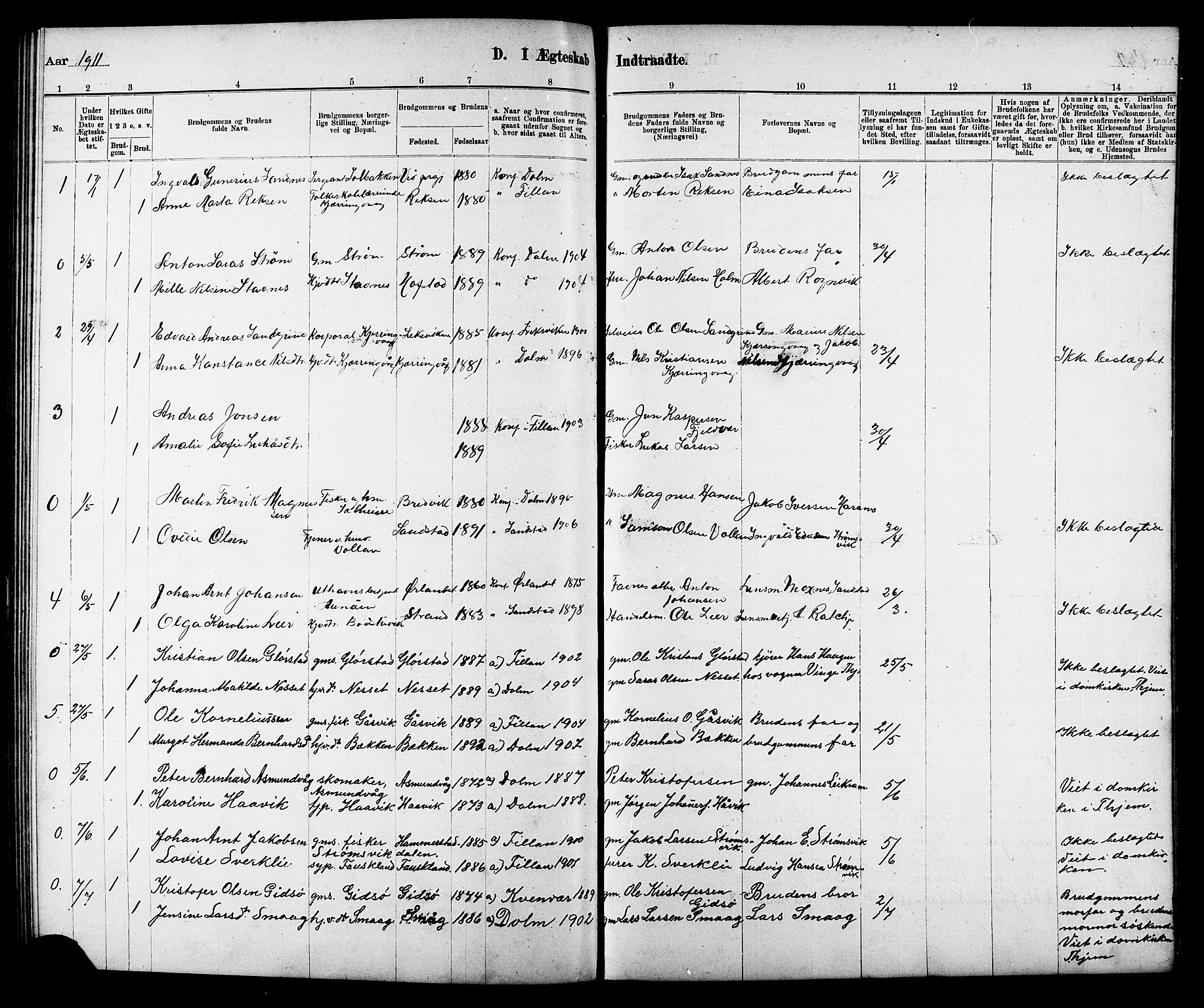 Ministerialprotokoller, klokkerbøker og fødselsregistre - Sør-Trøndelag, SAT/A-1456/634/L0542: Parish register (copy) no. 634C04, 1892-1916