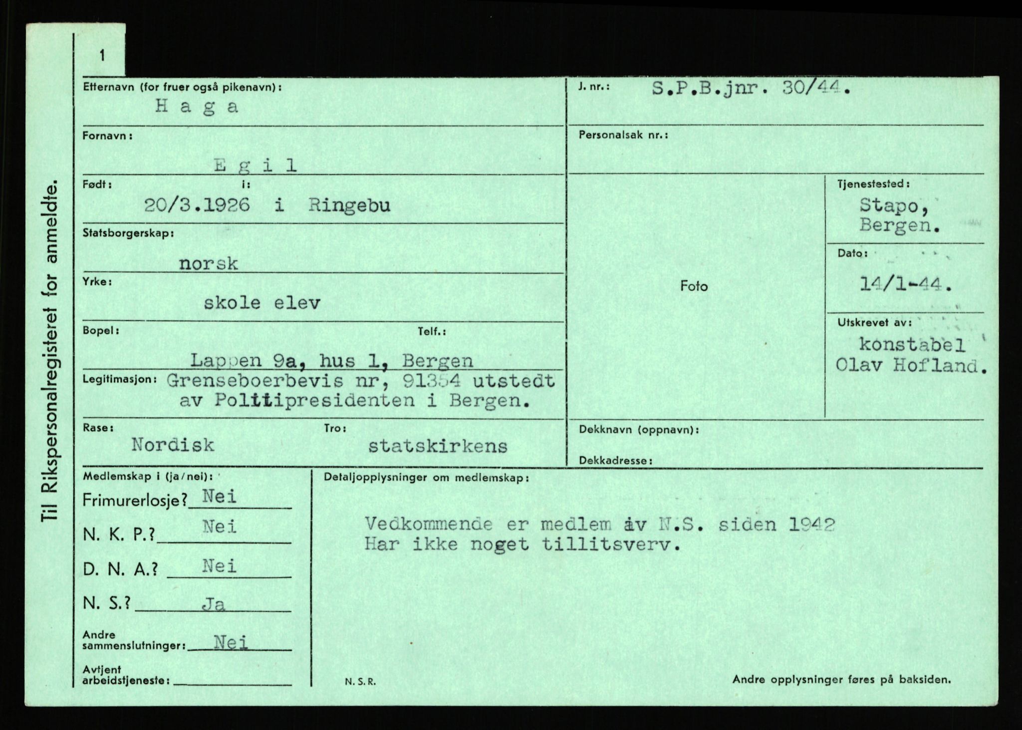 Statspolitiet - Hovedkontoret / Osloavdelingen, AV/RA-S-1329/C/Ca/L0005: Furali - Hamula, 1943-1945, p. 3810