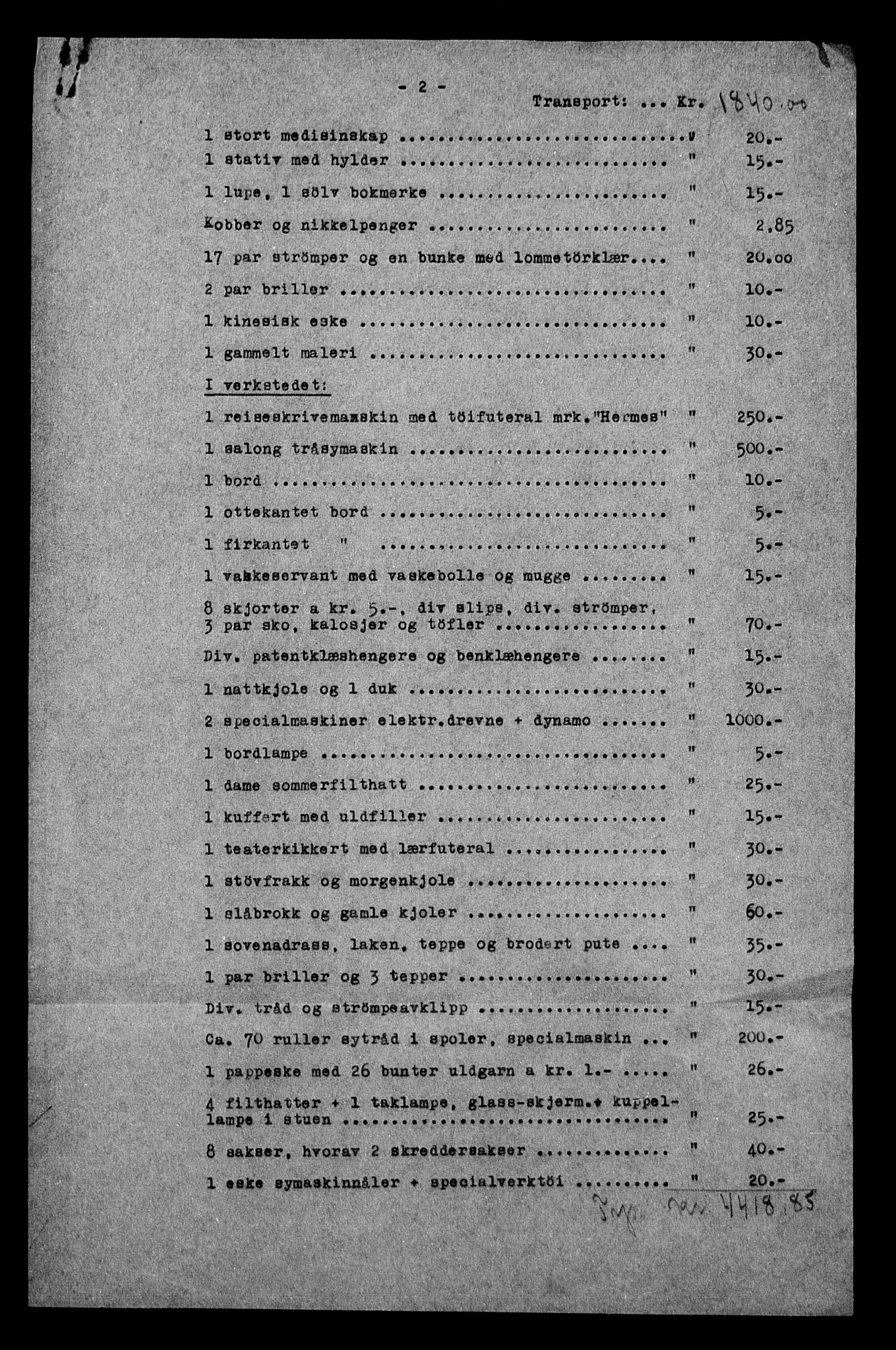 Justisdepartementet, Tilbakeføringskontoret for inndratte formuer, AV/RA-S-1564/H/Hc/Hcc/L0942: --, 1945-1947, p. 836