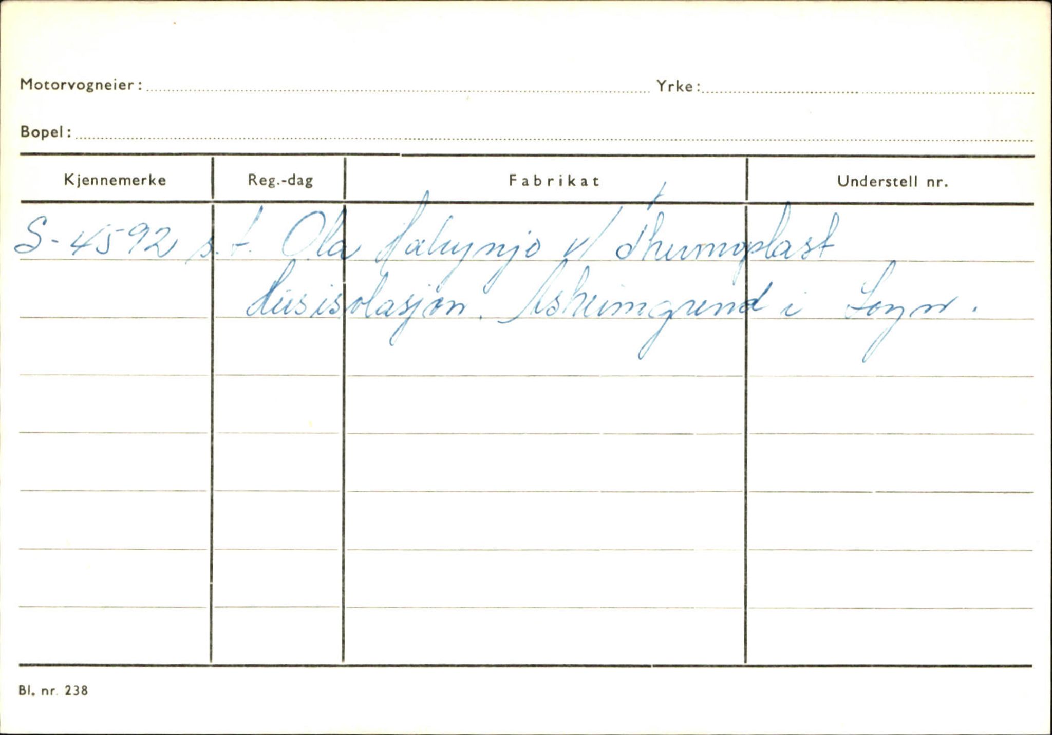 Statens vegvesen, Sogn og Fjordane vegkontor, AV/SAB-A-5301/4/F/L0132: Eigarregister Askvoll A-Å. Balestrand A-Å, 1945-1975, p. 2195