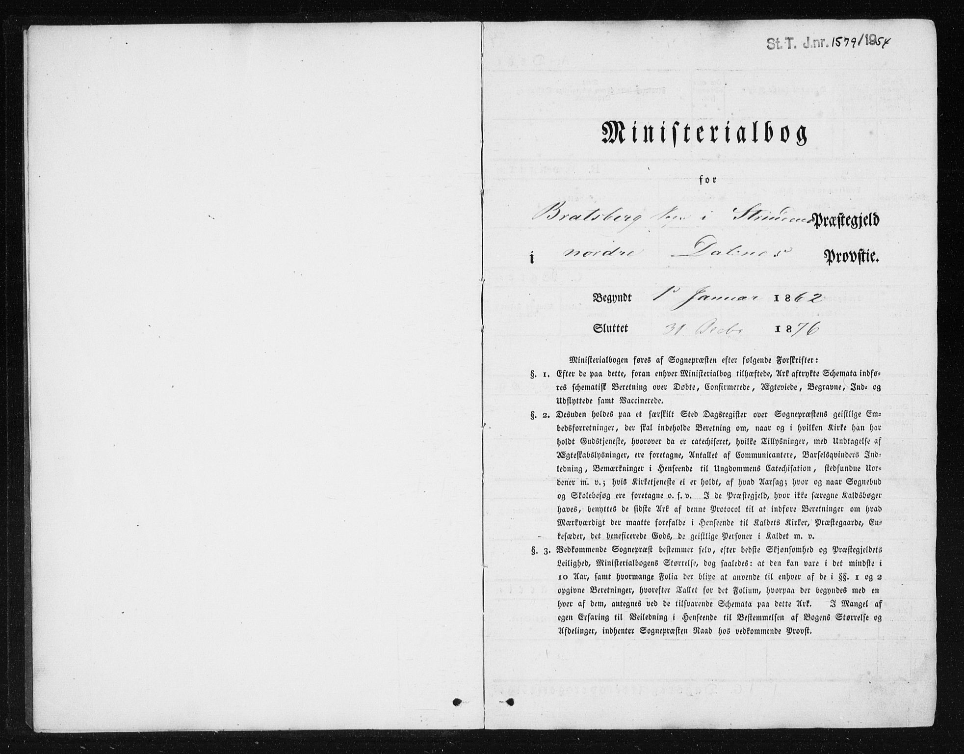 Ministerialprotokoller, klokkerbøker og fødselsregistre - Sør-Trøndelag, SAT/A-1456/608/L0333: Parish register (official) no. 608A02, 1862-1876