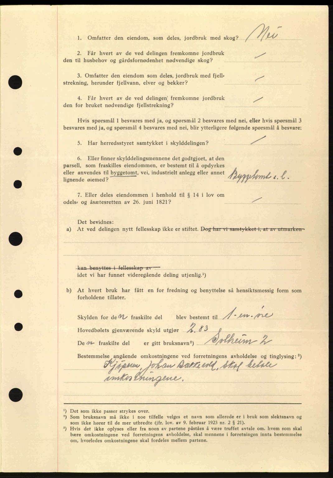 Idd og Marker sorenskriveri, AV/SAO-A-10283/G/Gb/Gbb/L0006: Mortgage book no. A6, 1943-1944, Diary no: : 488/1943