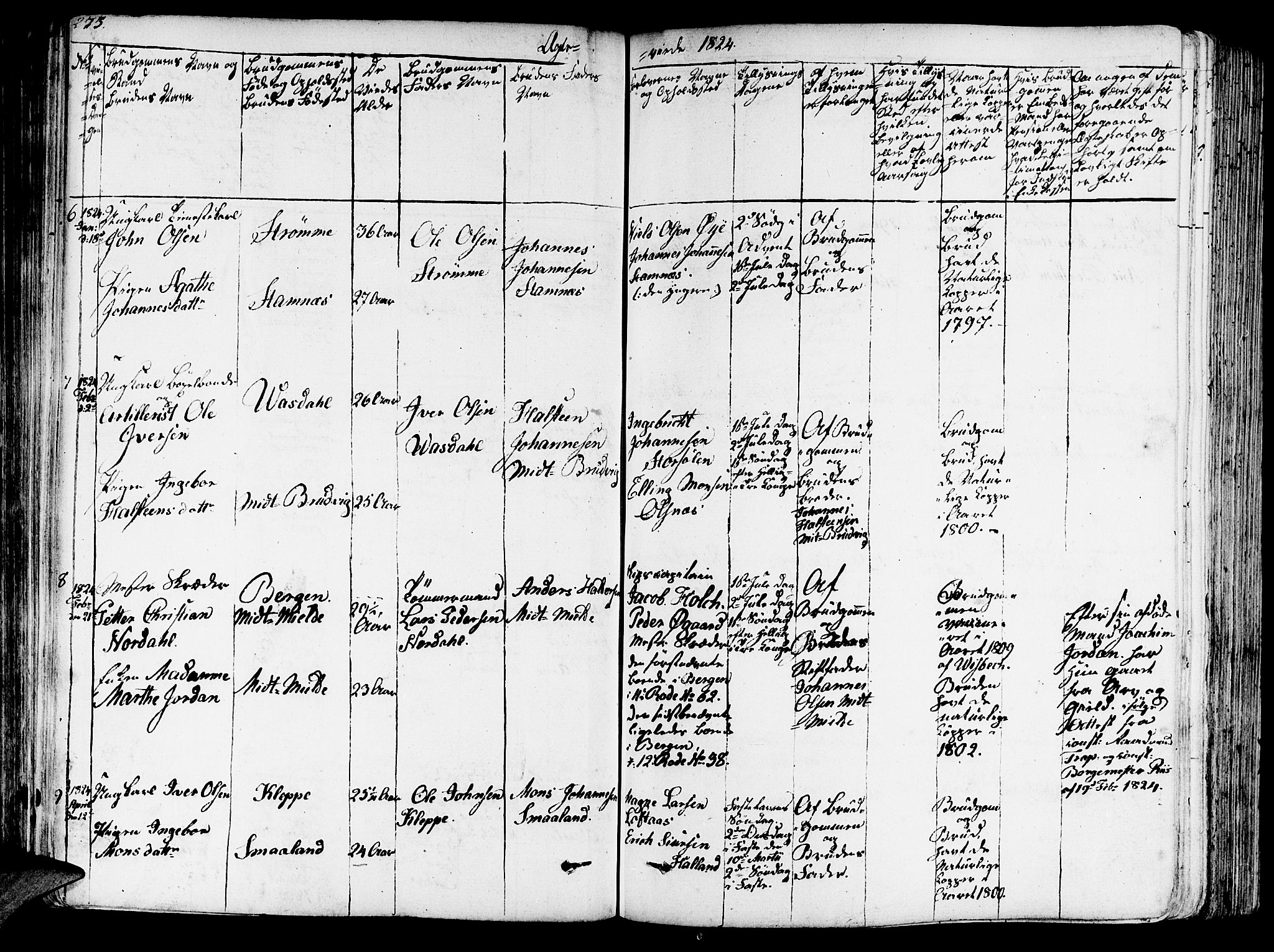 Haus sokneprestembete, AV/SAB-A-75601/H/Haa: Parish register (official) no. A 13, 1821-1827, p. 273