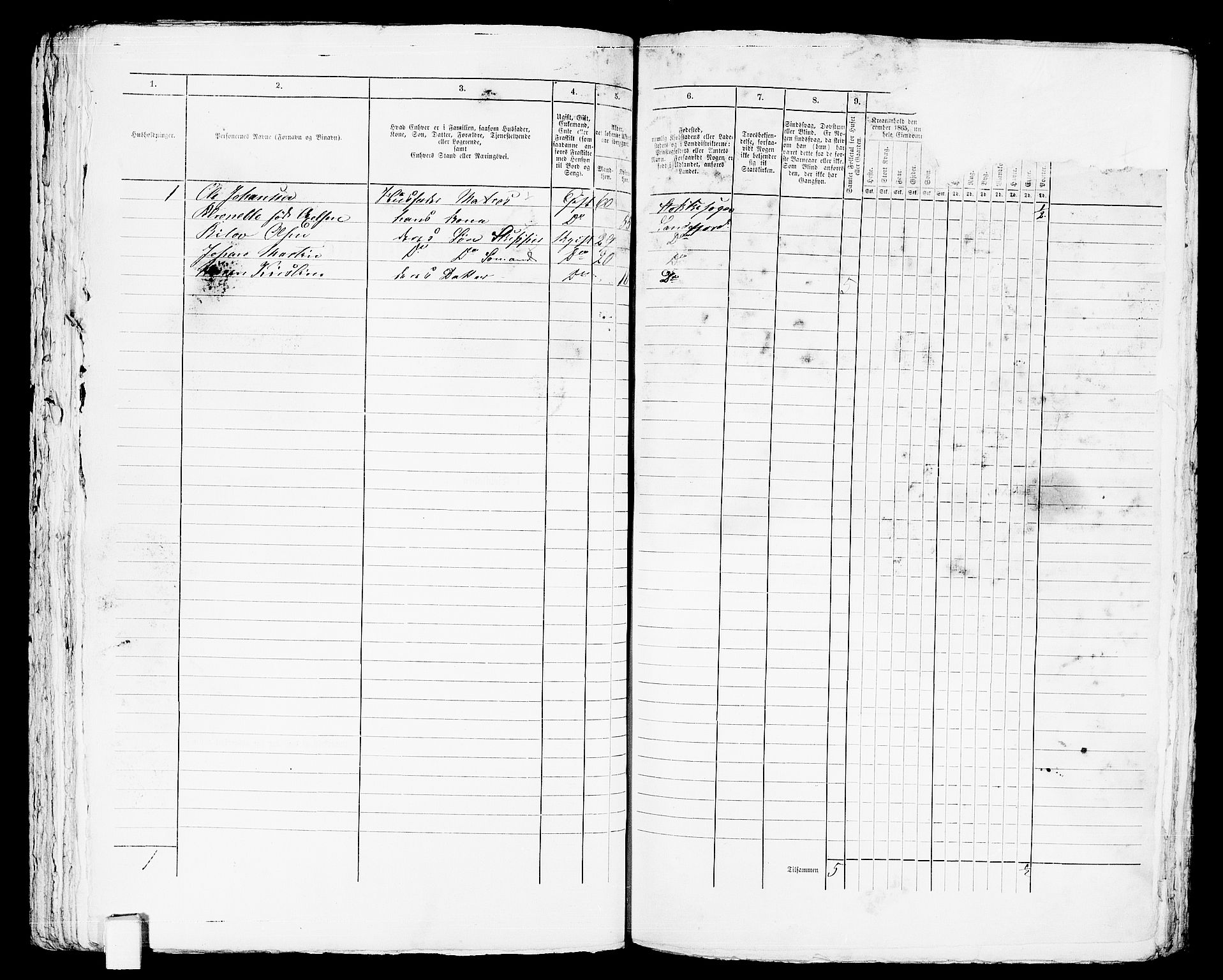 RA, 1865 census for Sandeherred/Sandefjord, 1865, p. 124