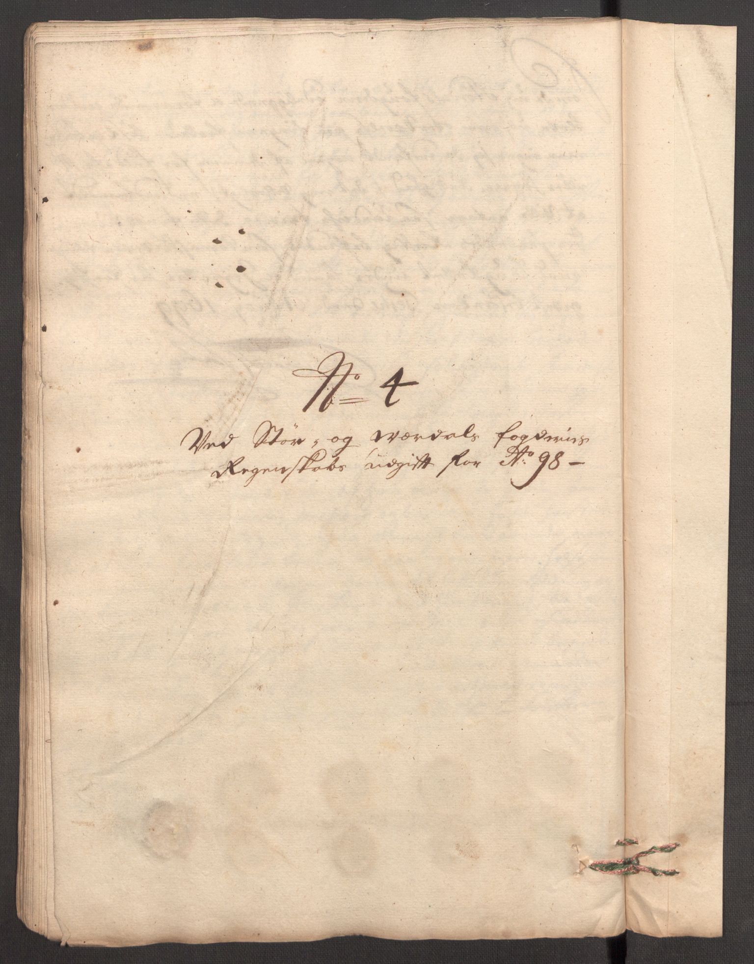Rentekammeret inntil 1814, Reviderte regnskaper, Fogderegnskap, RA/EA-4092/R62/L4190: Fogderegnskap Stjørdal og Verdal, 1698, p. 238