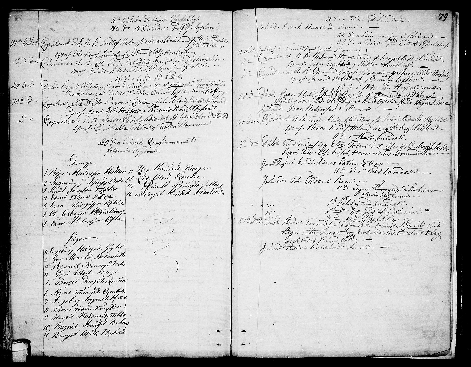 Lårdal kirkebøker, AV/SAKO-A-284/F/Fa/L0004: Parish register (official) no. I 4, 1790-1814, p. 79