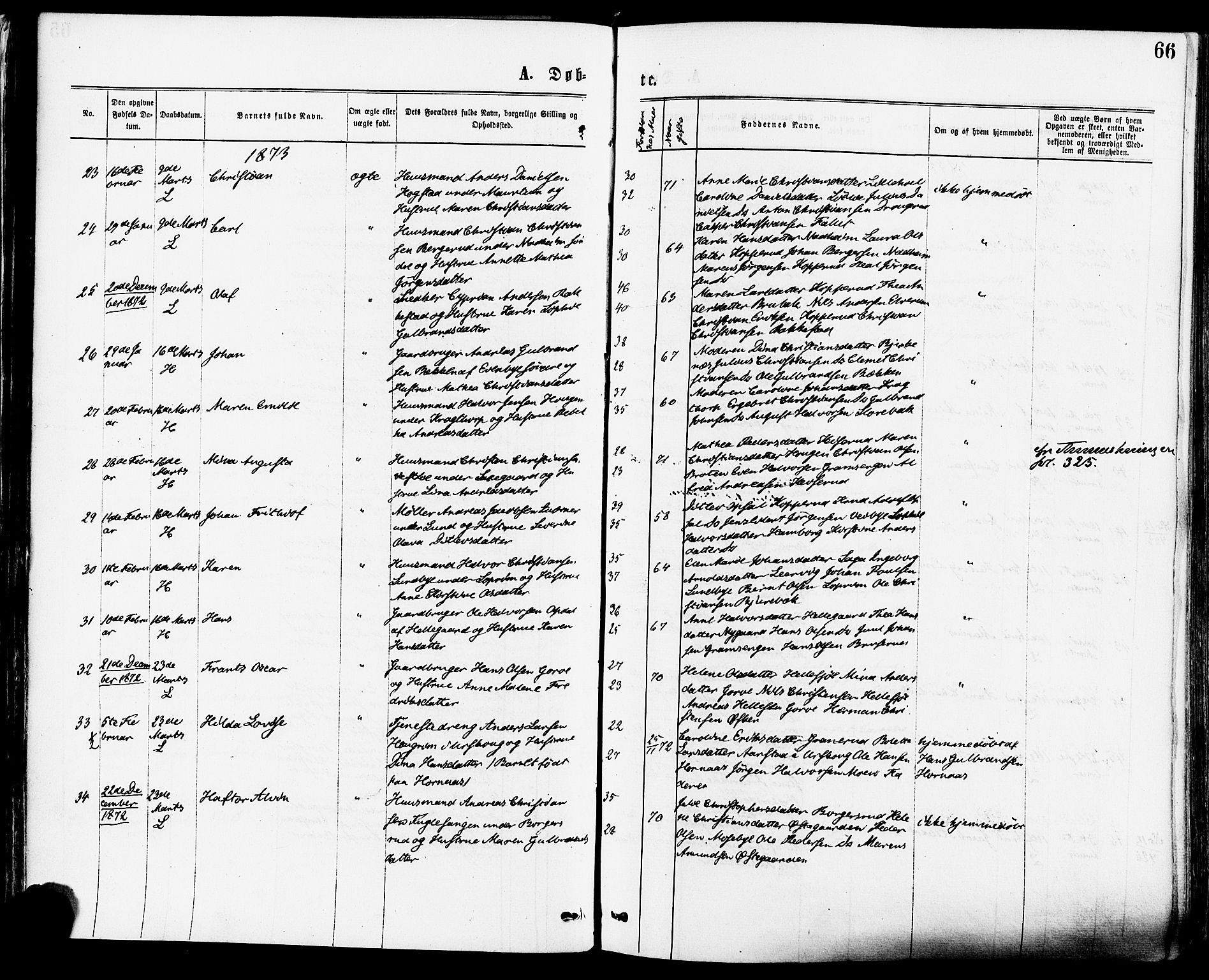 Høland prestekontor Kirkebøker, AV/SAO-A-10346a/F/Fa/L0012.a: Parish register (official) no. I 12A, 1869-1879, p. 66