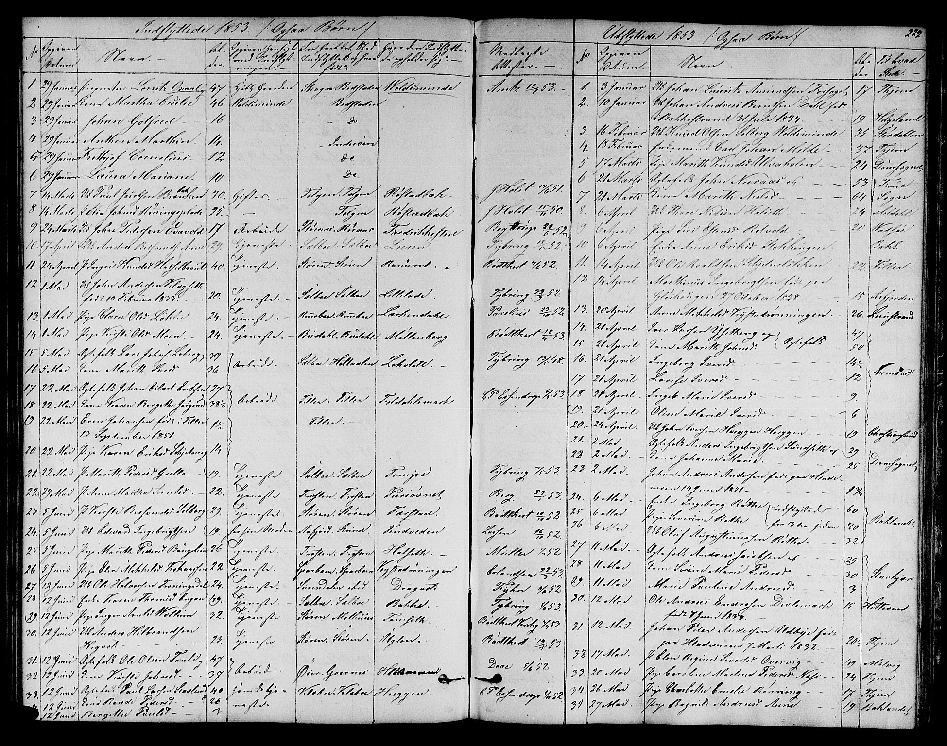 Ministerialprotokoller, klokkerbøker og fødselsregistre - Sør-Trøndelag, SAT/A-1456/606/L0310: Parish register (copy) no. 606C06, 1850-1859, p. 229