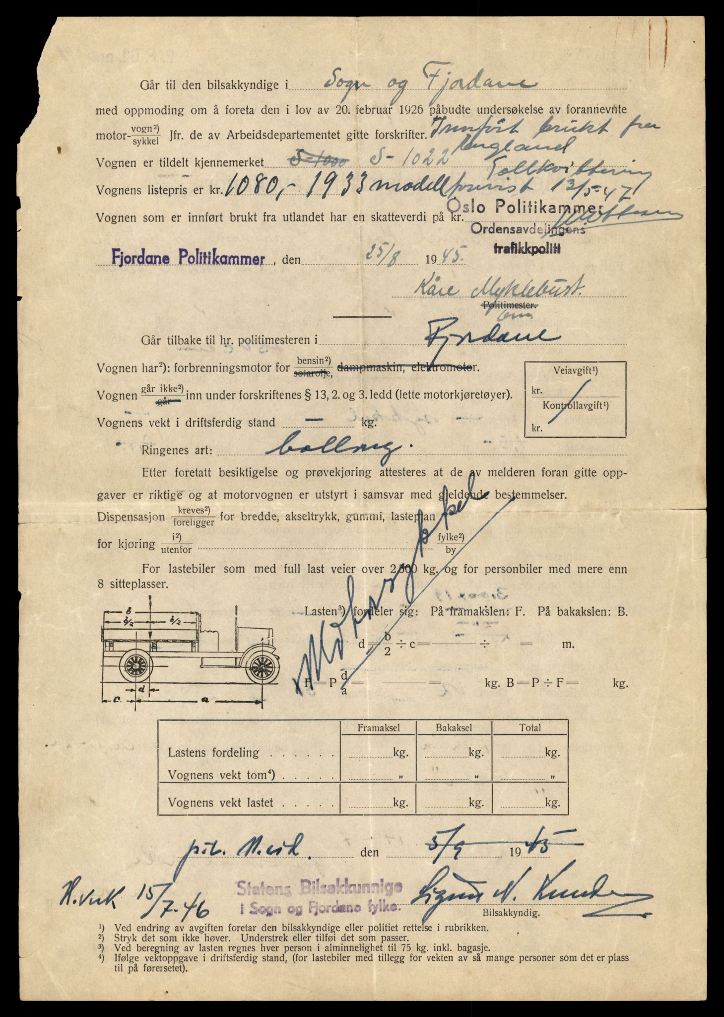 Møre og Romsdal vegkontor - Ålesund trafikkstasjon, AV/SAT-A-4099/F/Fe/L0037: Registreringskort for kjøretøy T 13031 - T 13179, 1927-1998, p. 2436