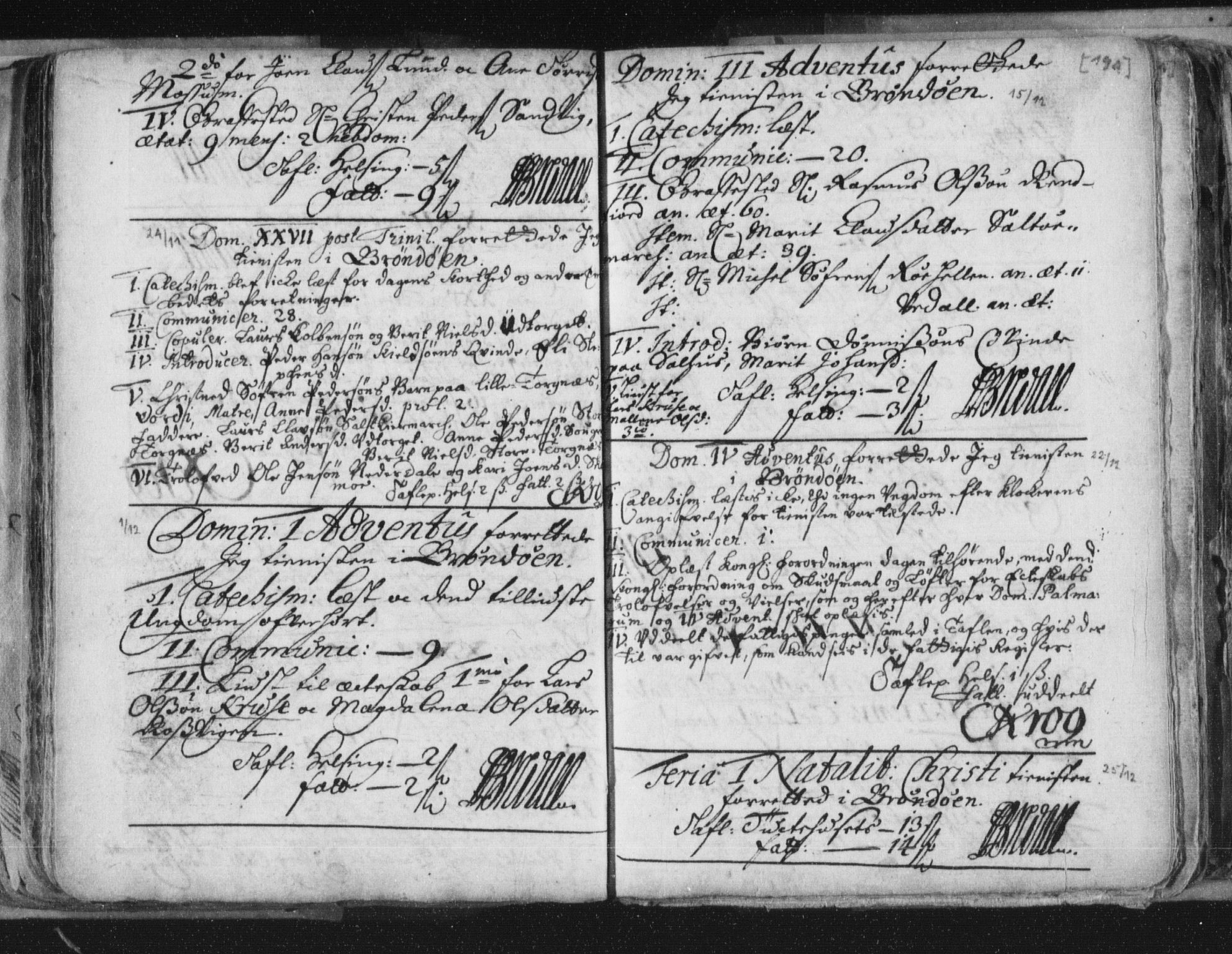 Ministerialprotokoller, klokkerbøker og fødselsregistre - Nordland, SAT/A-1459/813/L0192: Parish register (official) no. 813A02, 1677-1718, p. 194