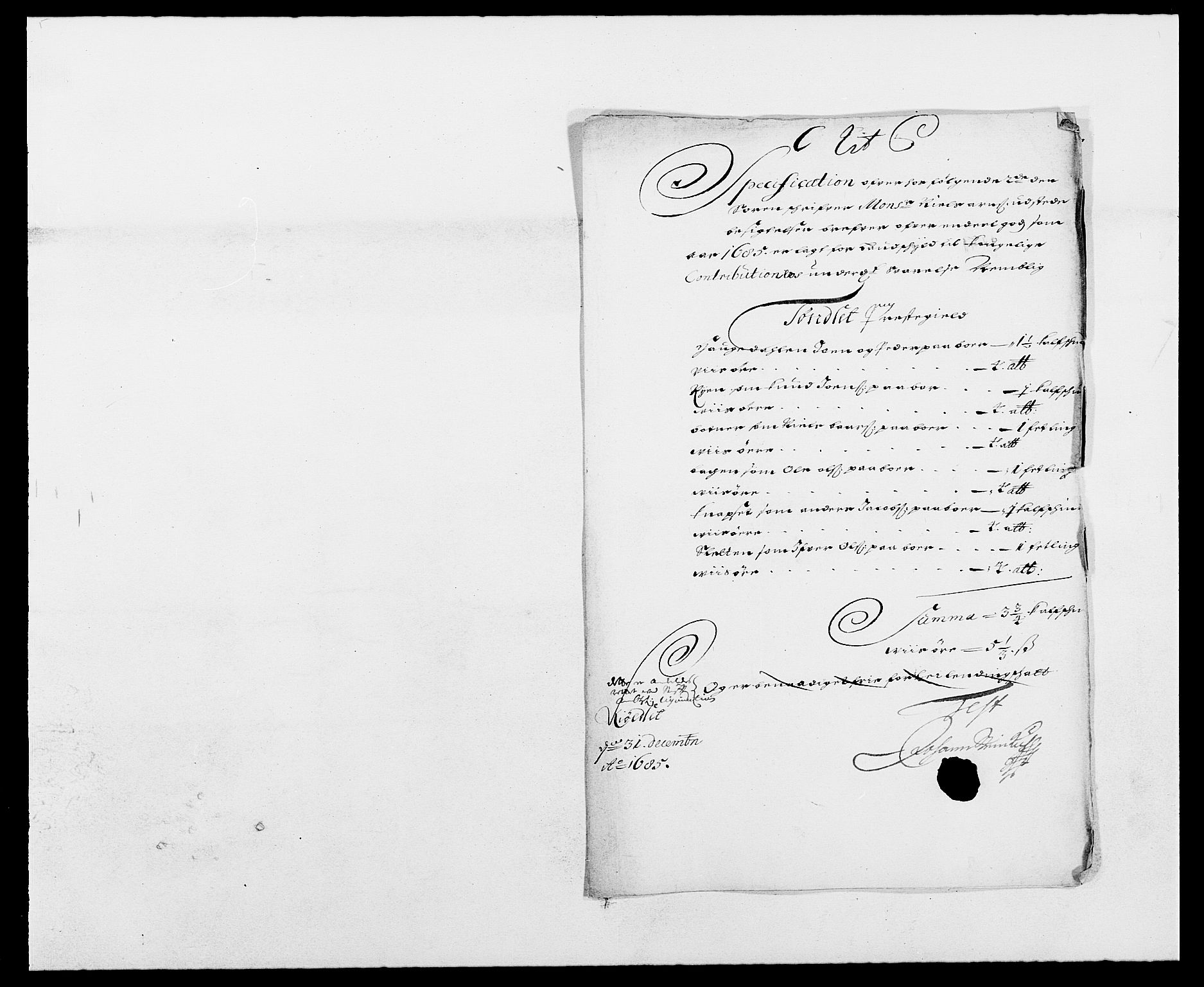 Rentekammeret inntil 1814, Reviderte regnskaper, Fogderegnskap, AV/RA-EA-4092/R13/L0822: Fogderegnskap Solør, Odal og Østerdal, 1685, p. 160
