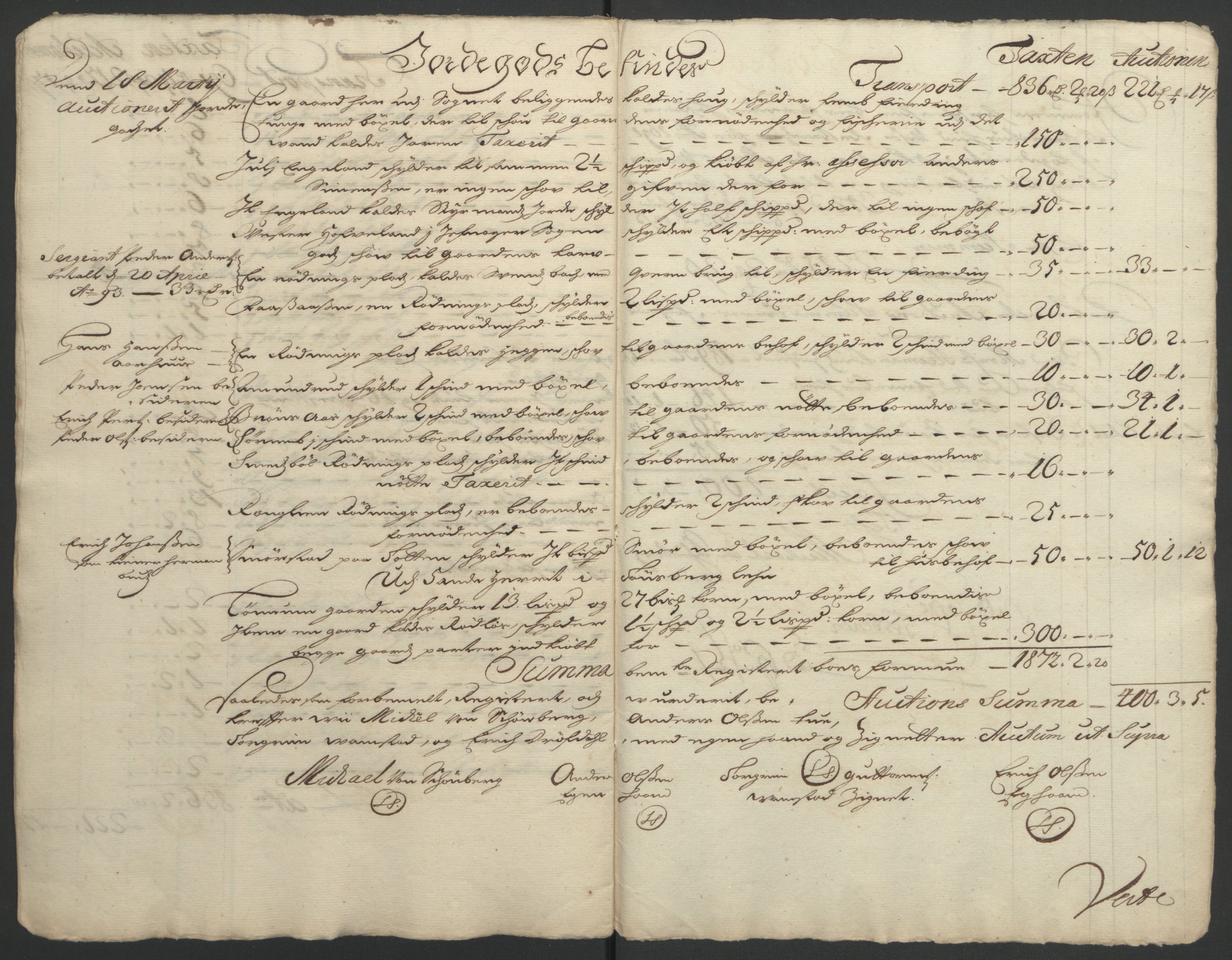 Rentekammeret inntil 1814, Reviderte regnskaper, Fogderegnskap, AV/RA-EA-4092/R18/L1292: Fogderegnskap Hadeland, Toten og Valdres, 1693-1694, p. 191