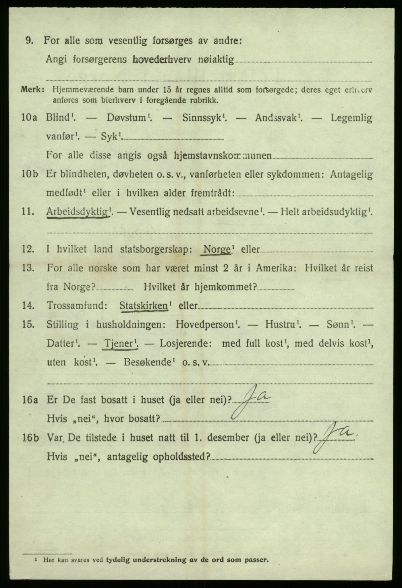 SAB, 1920 census for Sogndal, 1920, p. 2378