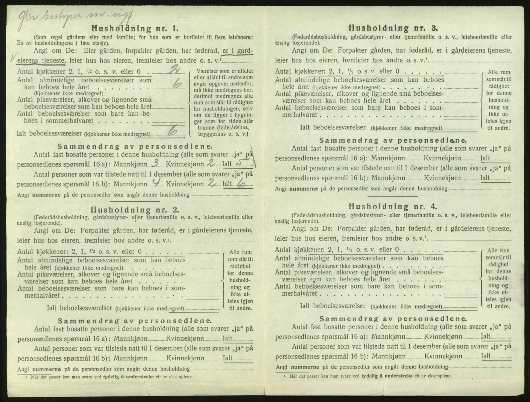 SAH, 1920 census for Brandval, 1920, p. 55