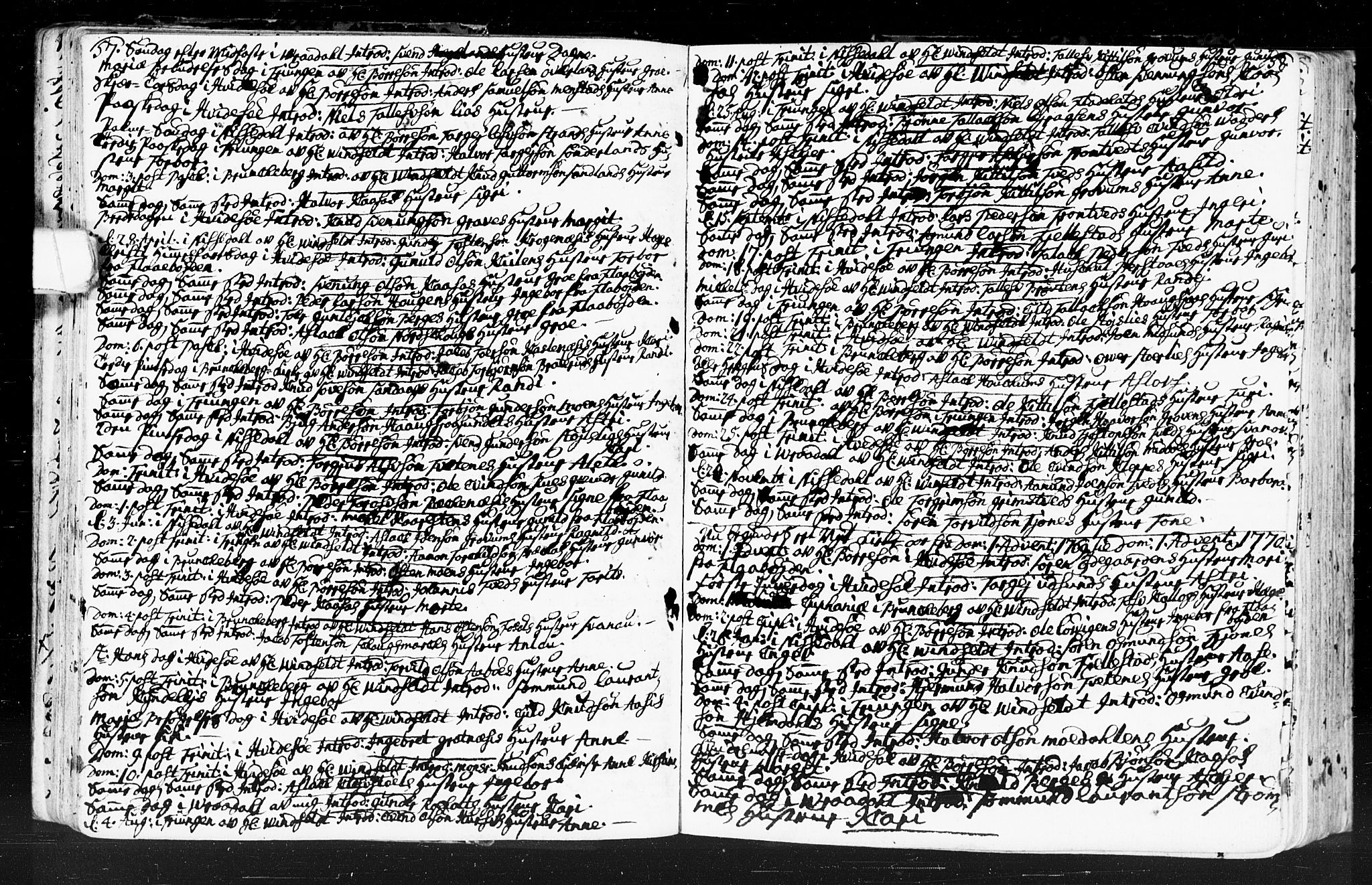 Kviteseid kirkebøker, AV/SAKO-A-276/F/Fa/L0001: Parish register (official) no. I 1, 1754-1773, p. 57-58