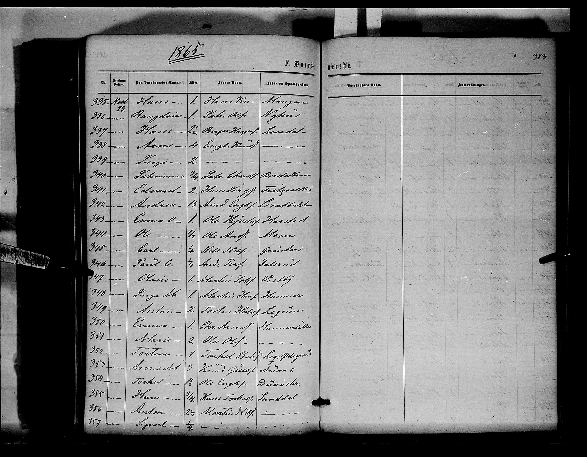 Sør-Odal prestekontor, AV/SAH-PREST-030/H/Ha/Haa/L0003: Parish register (official) no. 3, 1864-1870, p. 383