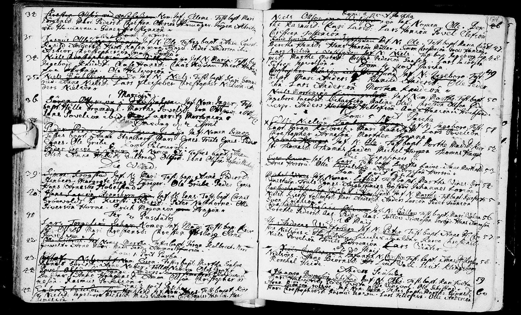 Eiker kirkebøker, AV/SAKO-A-4/F/Fa/L0002: Parish register (official) no. I 2, 1705-1724, p. 174