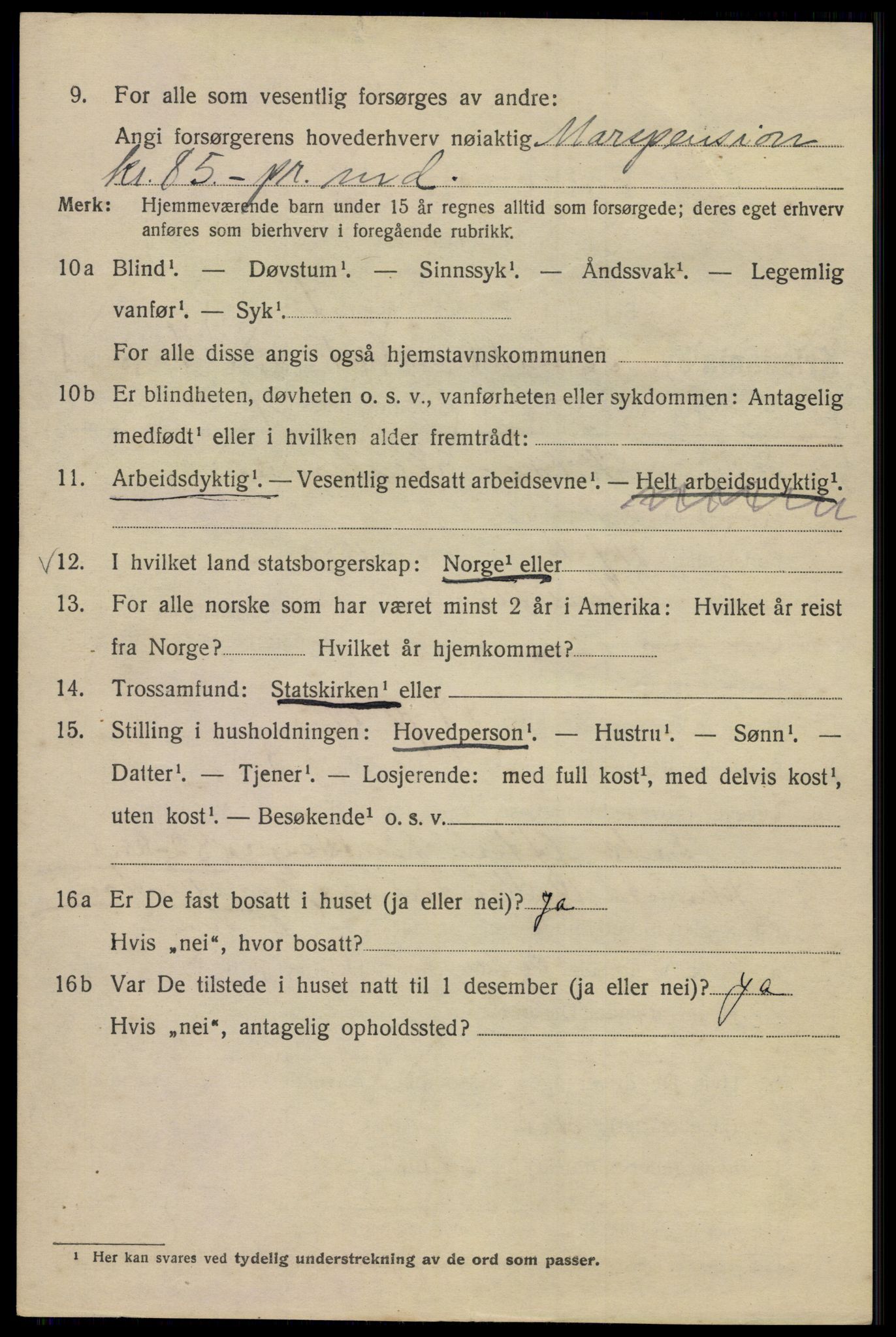 SAO, 1920 census for Kristiania, 1920, p. 467360