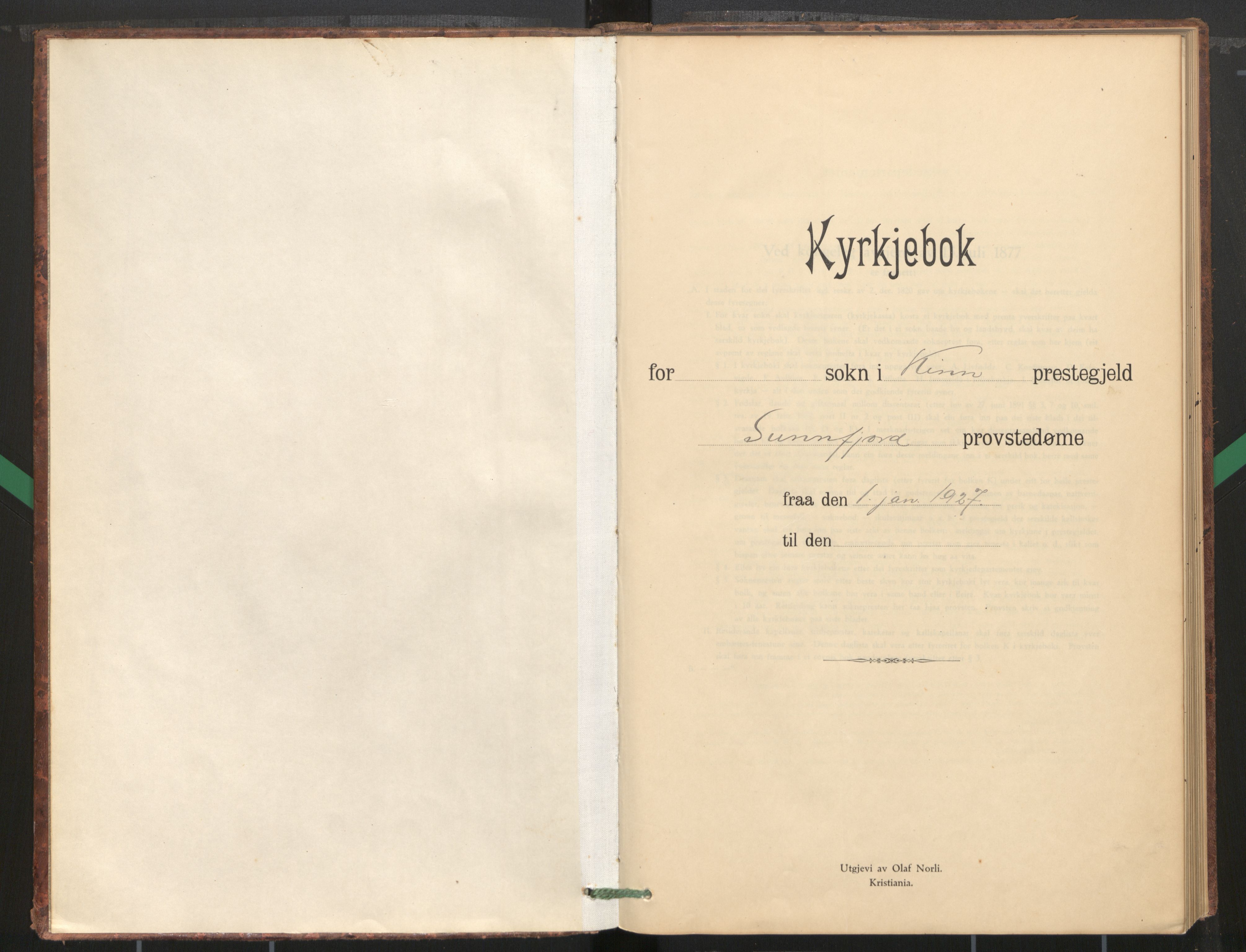 Kinn sokneprestembete, AV/SAB-A-80801/H/Haa/Haag/L0004: Diary records no. G 4, 1927-1939