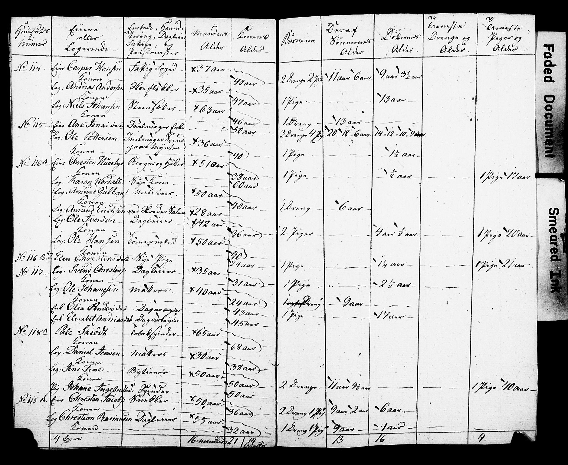 SAO, Census 1815 for Kristiania, 1815, p. 124