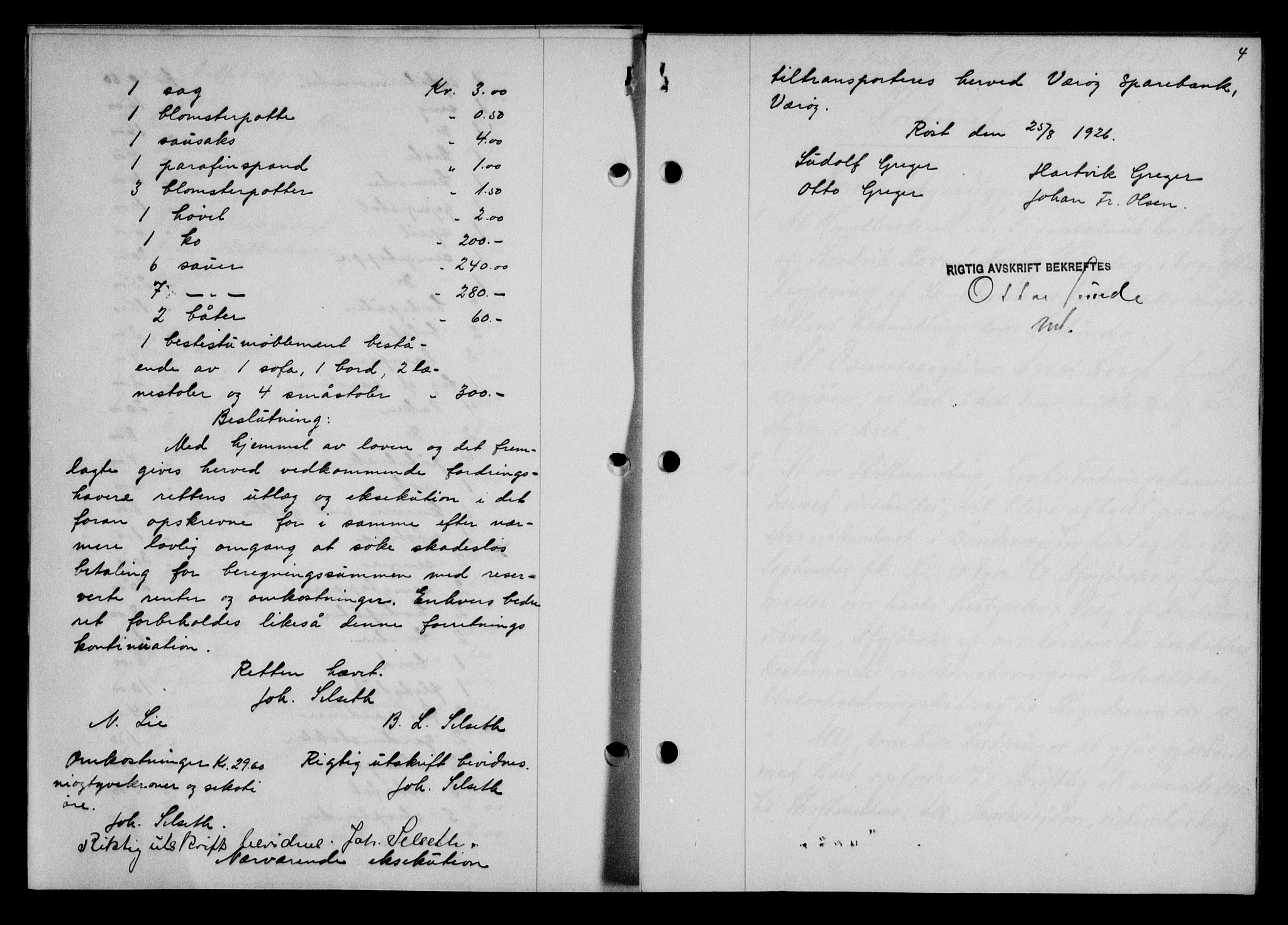 Lofoten sorenskriveri, SAT/A-0017/1/2/2C/L0014b: Mortgage book no. 14b, 1926-1926, Deed date: 11.09.1926
