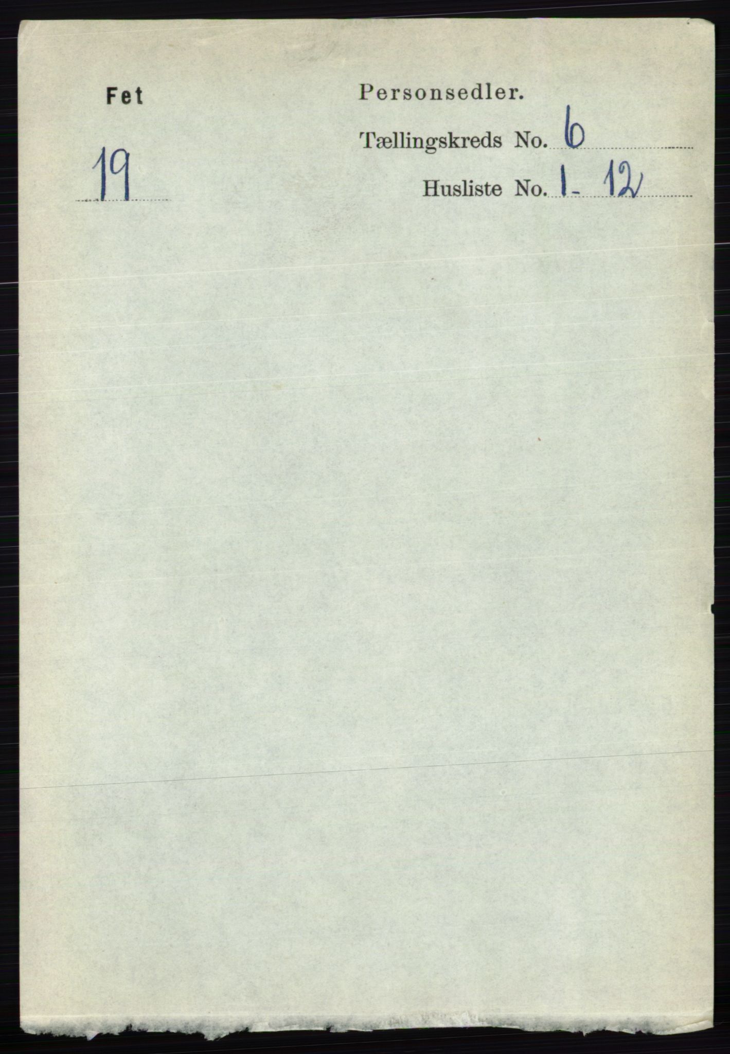 RA, 1891 census for 0227 Fet, 1891, p. 1935