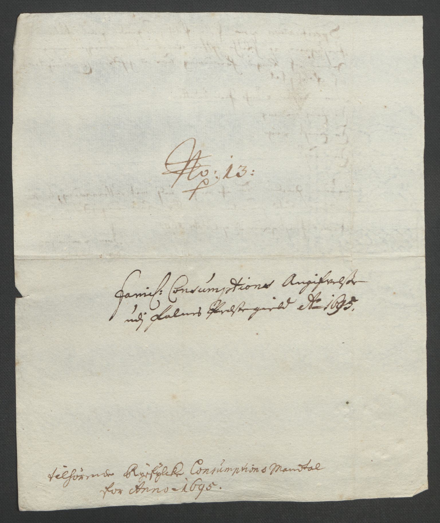 Rentekammeret inntil 1814, Reviderte regnskaper, Fogderegnskap, RA/EA-4092/R47/L2857: Fogderegnskap Ryfylke, 1694-1696, p. 174