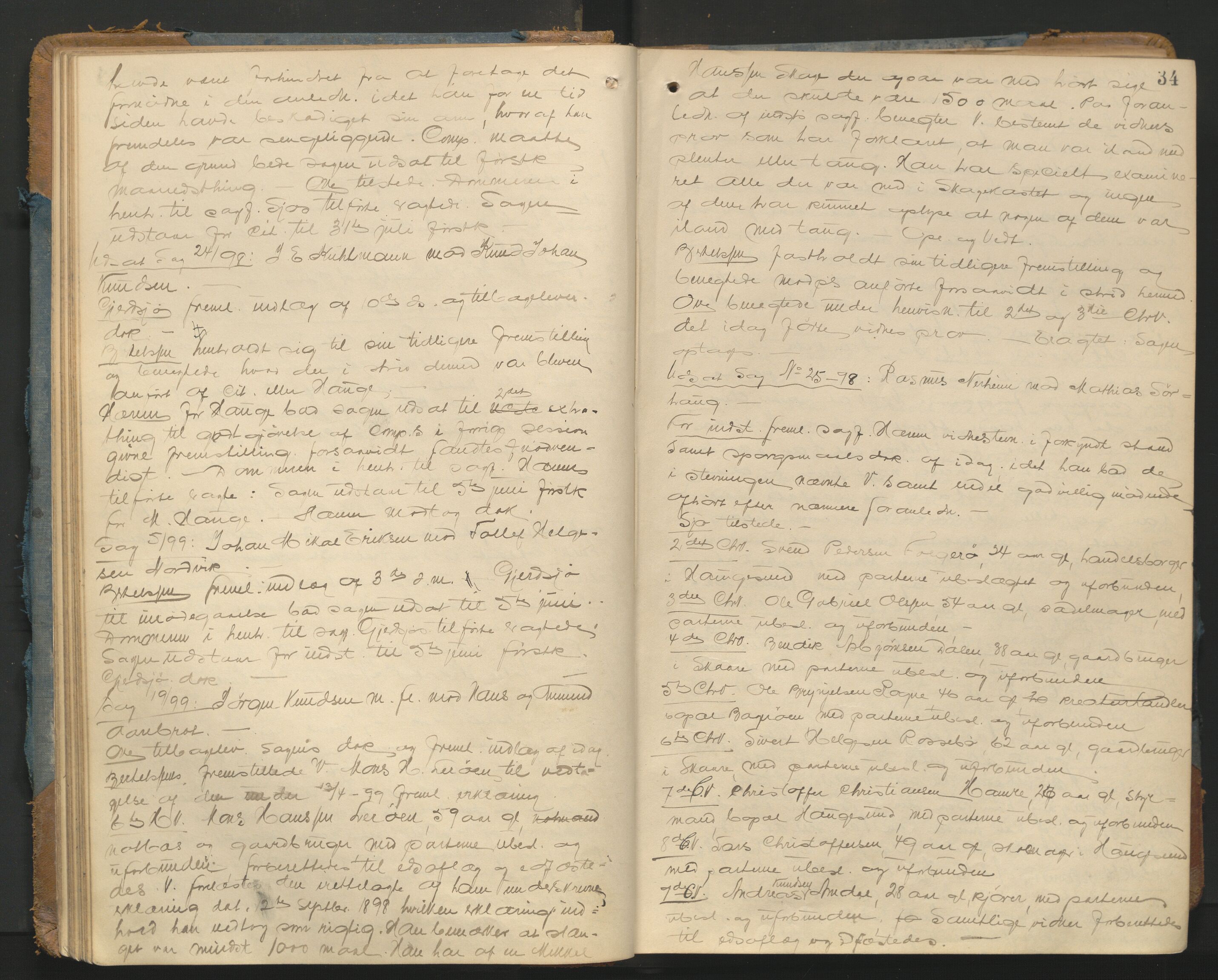 Karmsund sorenskriveri, AV/SAST-A-100311/01/I/IA/IAB/L0011: TINGBOK, 1898-1903, p. 33b-34a