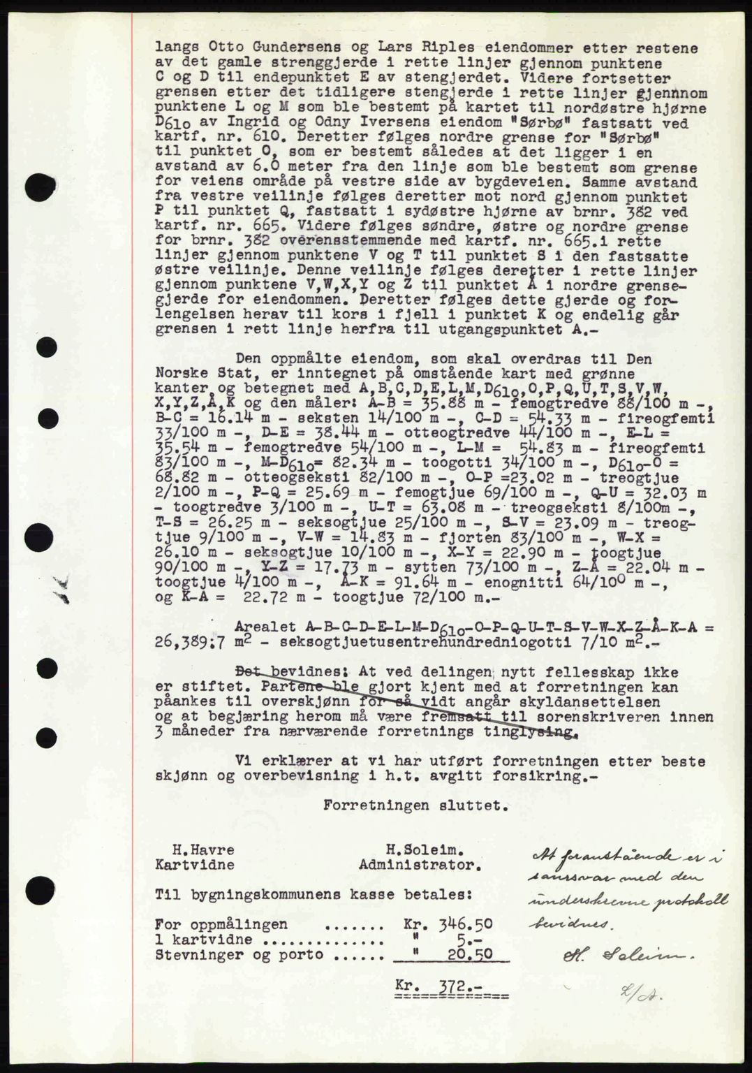 Midhordland sorenskriveri, SAB/A-3001/1/G/Gb/Gbk/L0007: Mortgage book no. A30-35, 1943-1944, Diary no: : 169/1944