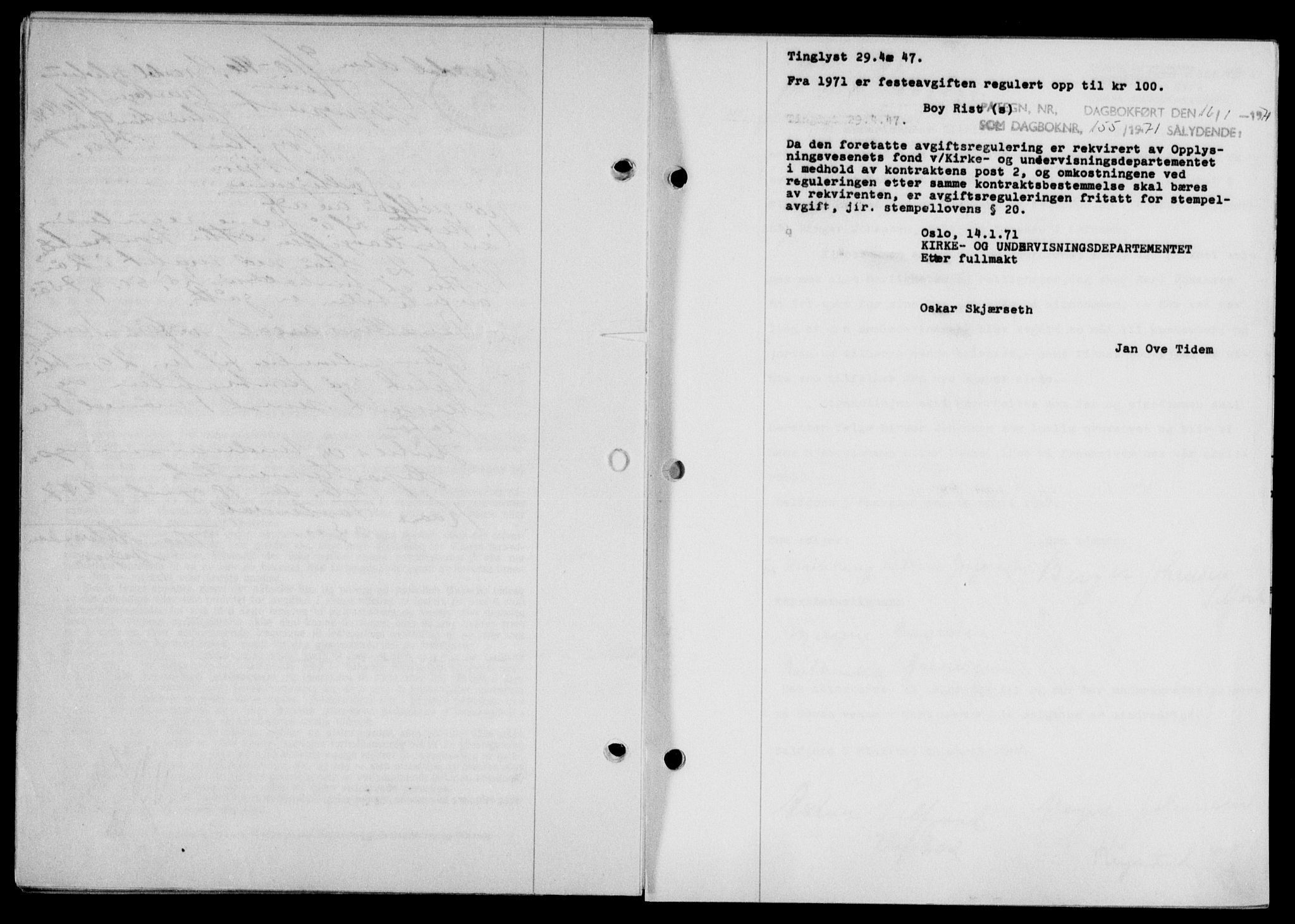 Lofoten sorenskriveri, SAT/A-0017/1/2/2C/L0016a: Mortgage book no. 16a, 1947-1947, Diary no: : 665/1947