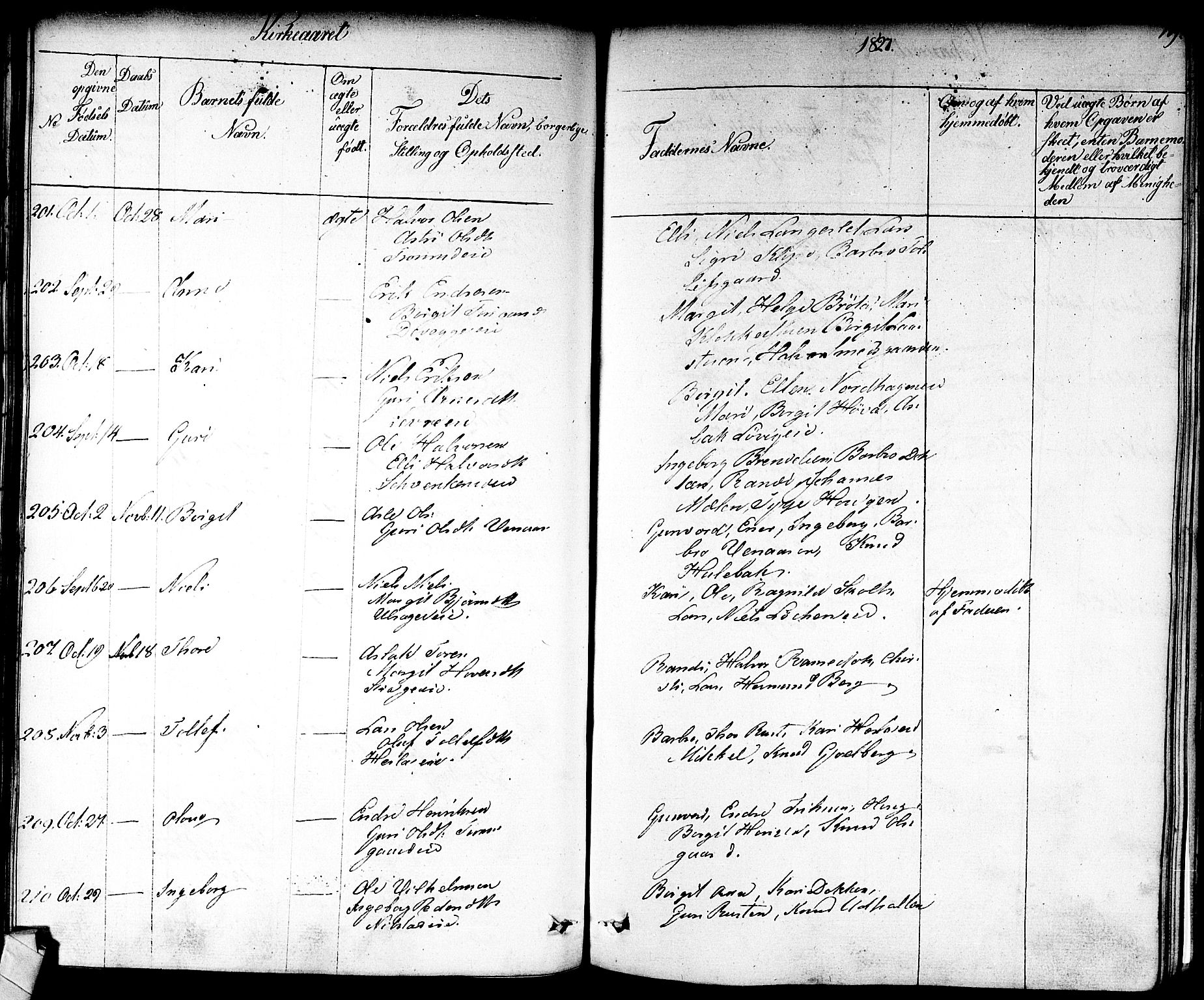 Nes kirkebøker, AV/SAKO-A-236/F/Fa/L0008: Parish register (official) no. 8, 1824-1834, p. 188-189