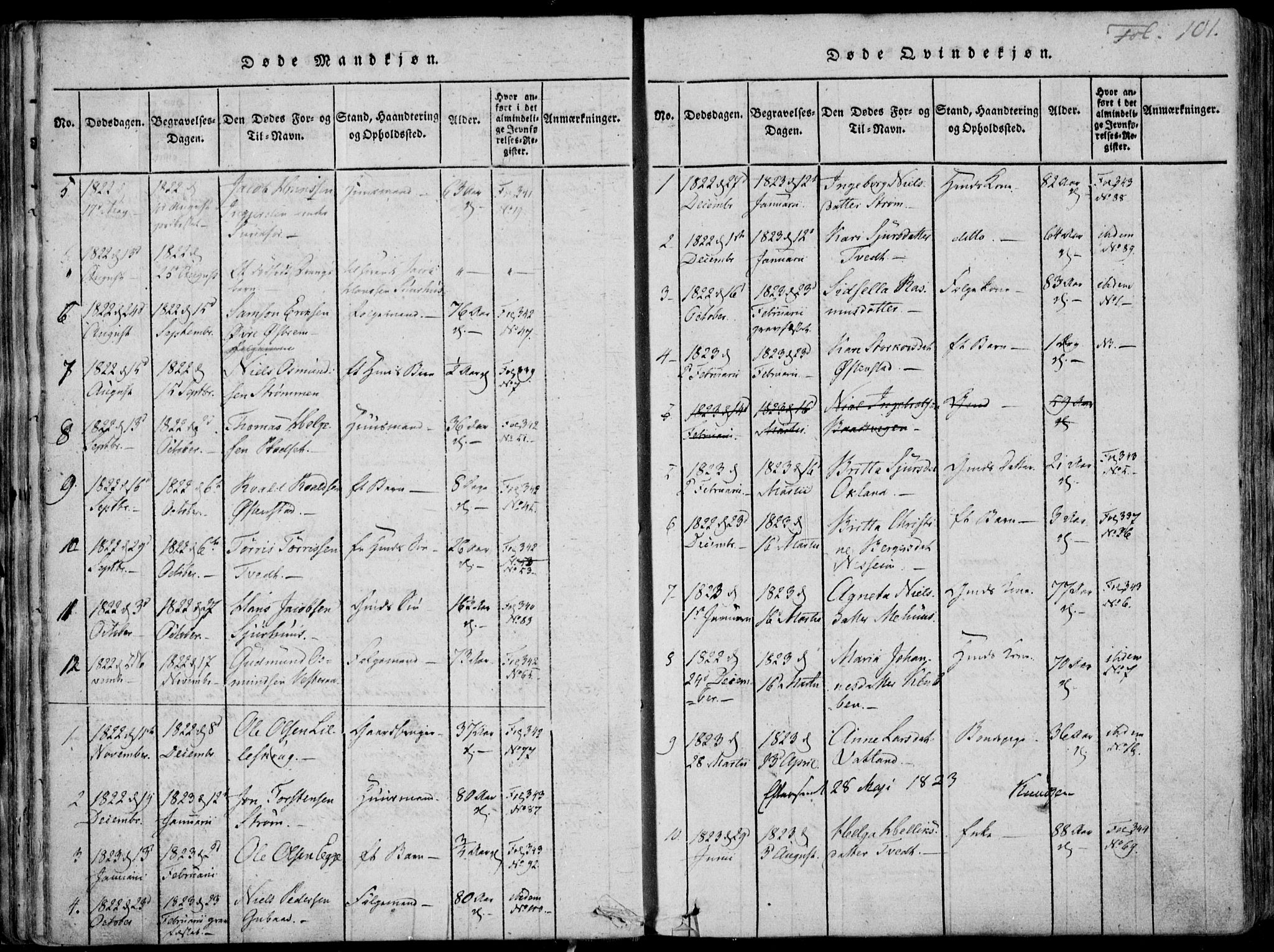 Skjold sokneprestkontor, AV/SAST-A-101847/H/Ha/Haa/L0003: Parish register (official) no. A 3, 1815-1835, p. 101