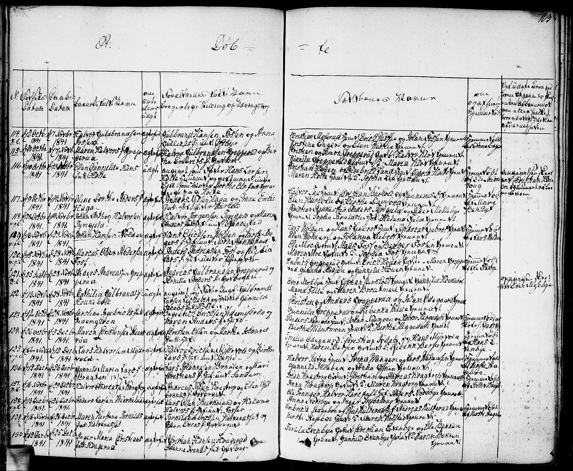 Høland prestekontor Kirkebøker, AV/SAO-A-10346a/F/Fa/L0008: Parish register (official) no. I 8, 1827-1845, p. 103